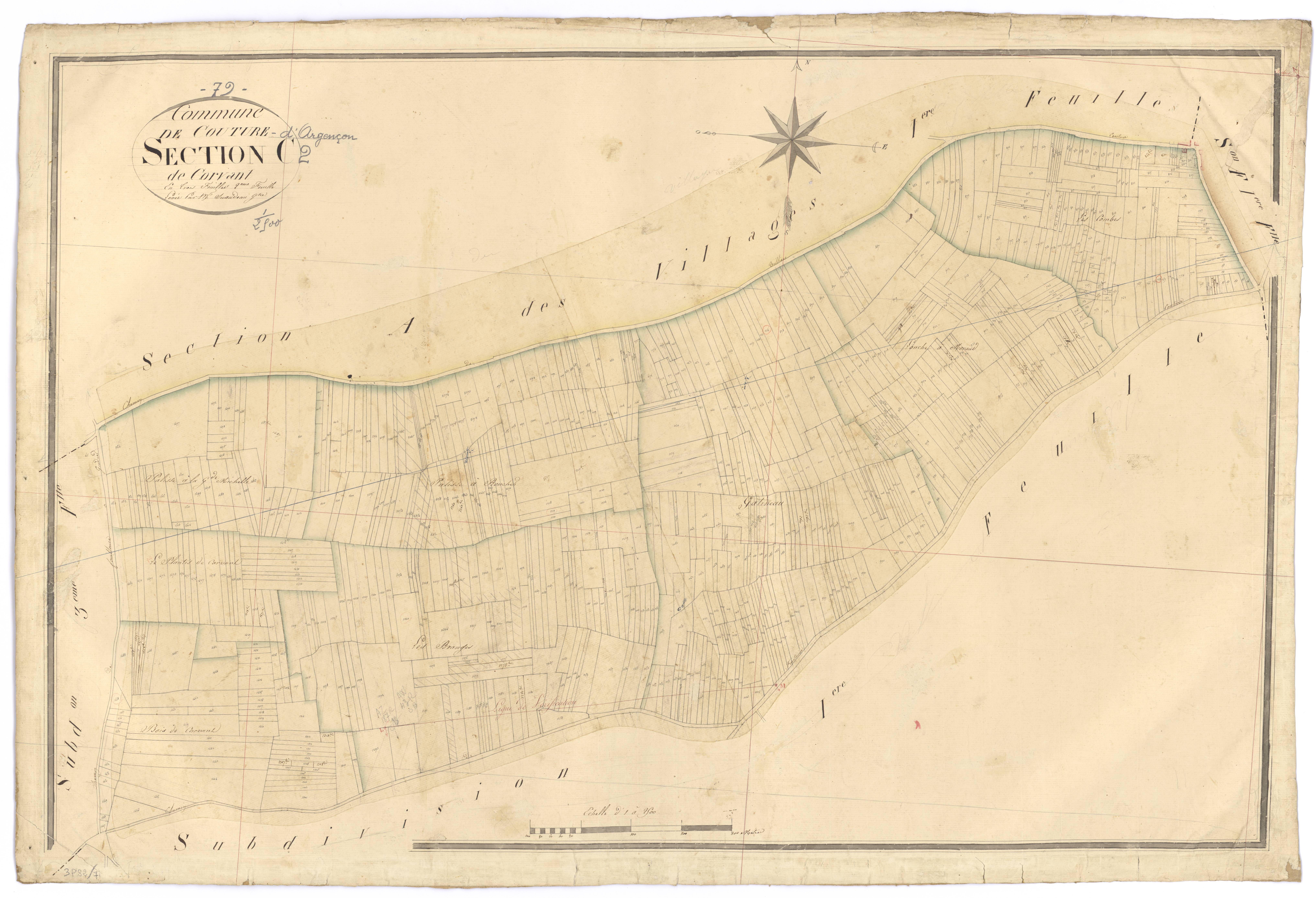 Couture-d'Argenson - FRAD079_CADASTRE_NAPOLEONIEN Section C2 dite de Corvant