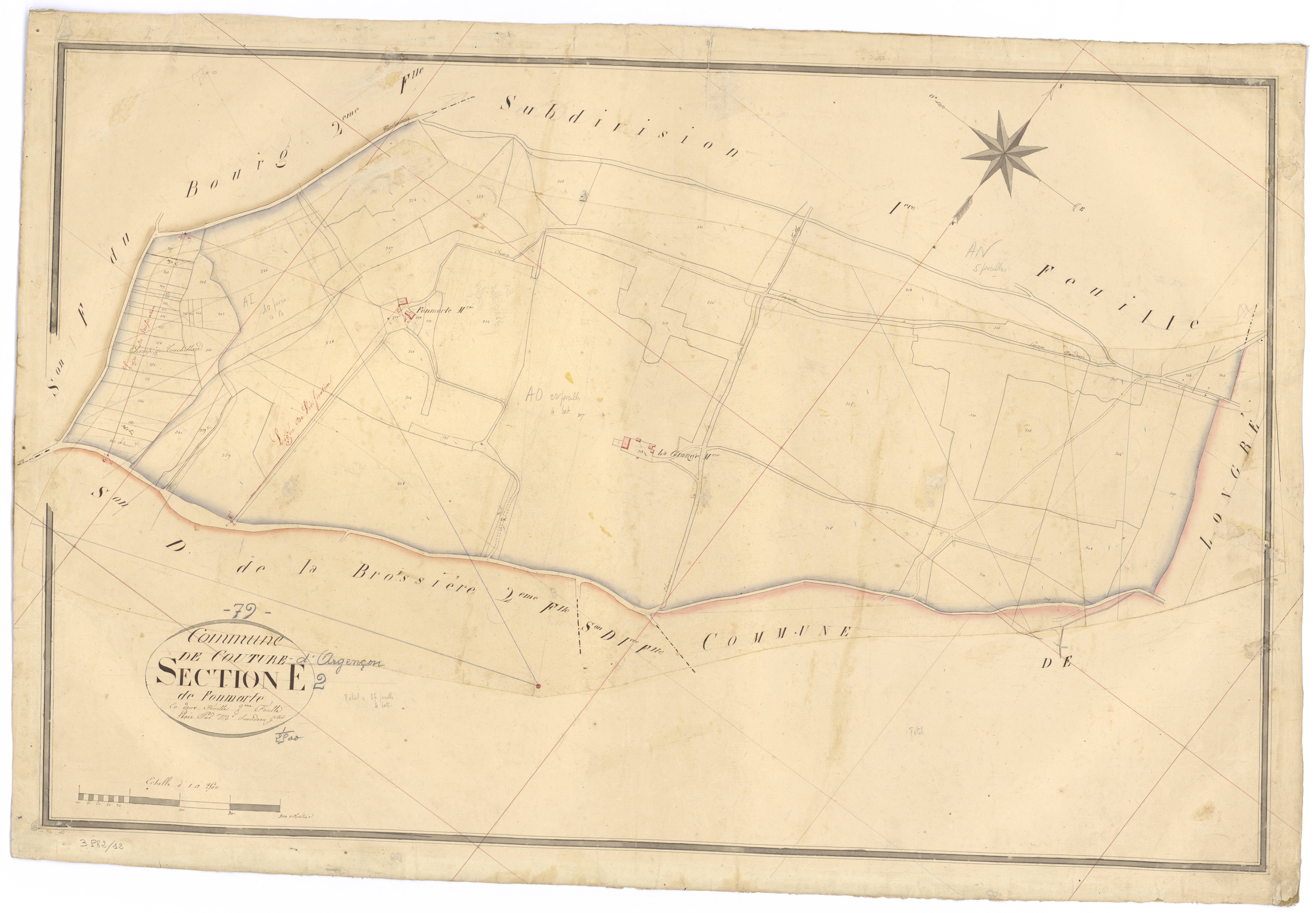 Couture-d'Argenson - FRAD079_CADASTRE_NAPOLEONIEN Section E2 dite de Fonmorte