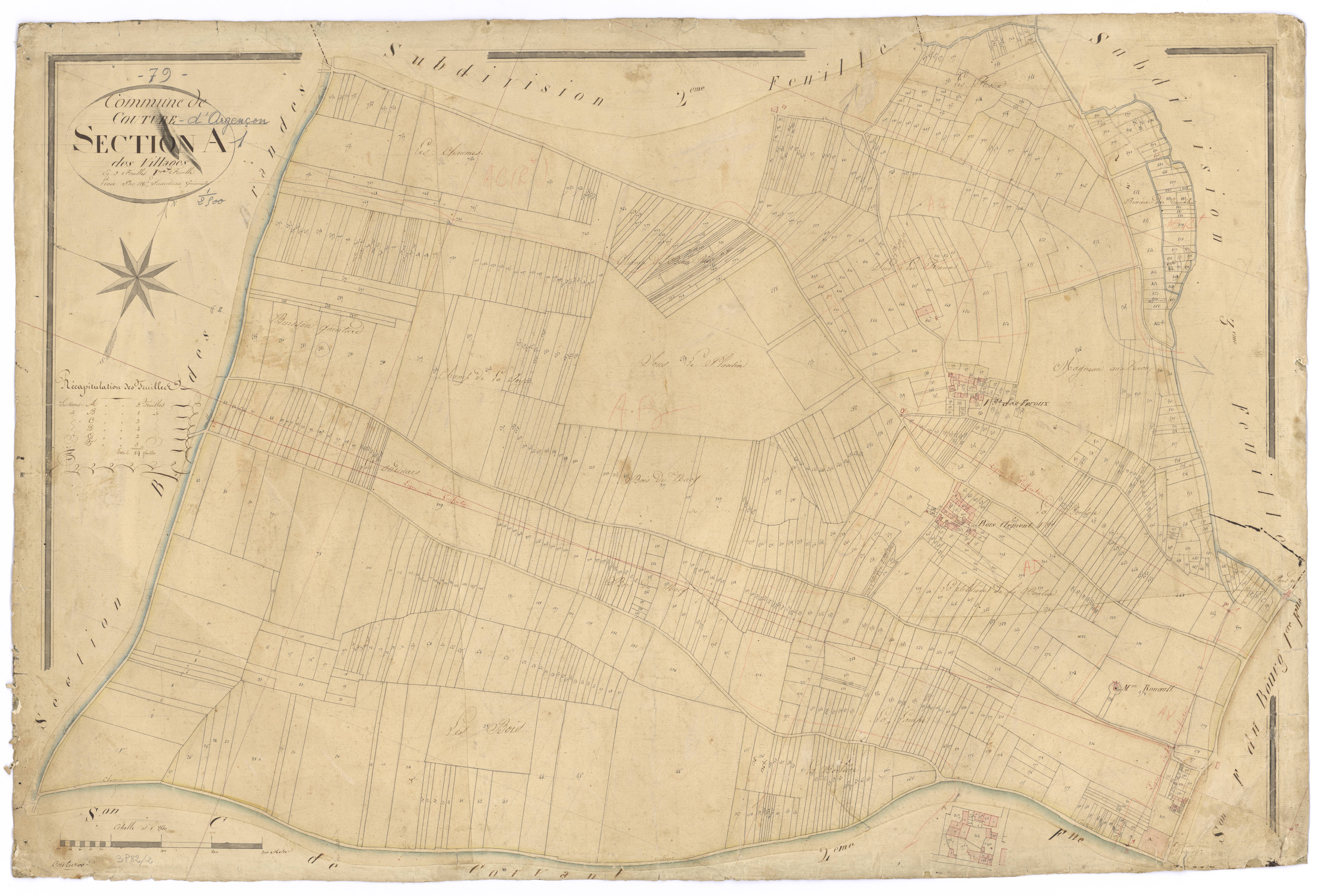 Couture-d'Argenson - FRAD079_CADASTRE_NAPOLEONIEN Section A1 dite des Villages 