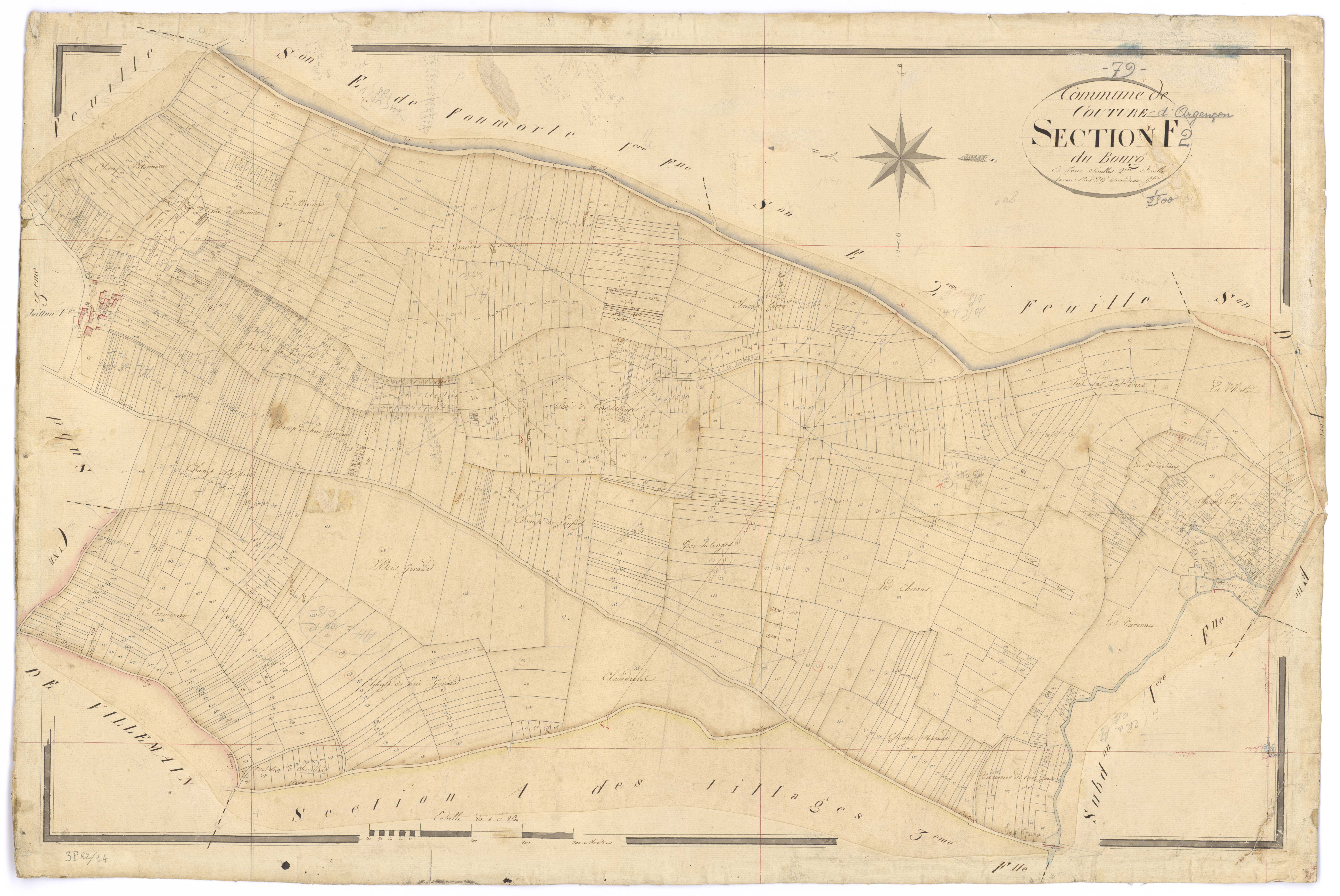 Couture-d'Argenson - FRAD079_CADASTRE_NAPOLEONIEN Section F2 dite du Bourg 