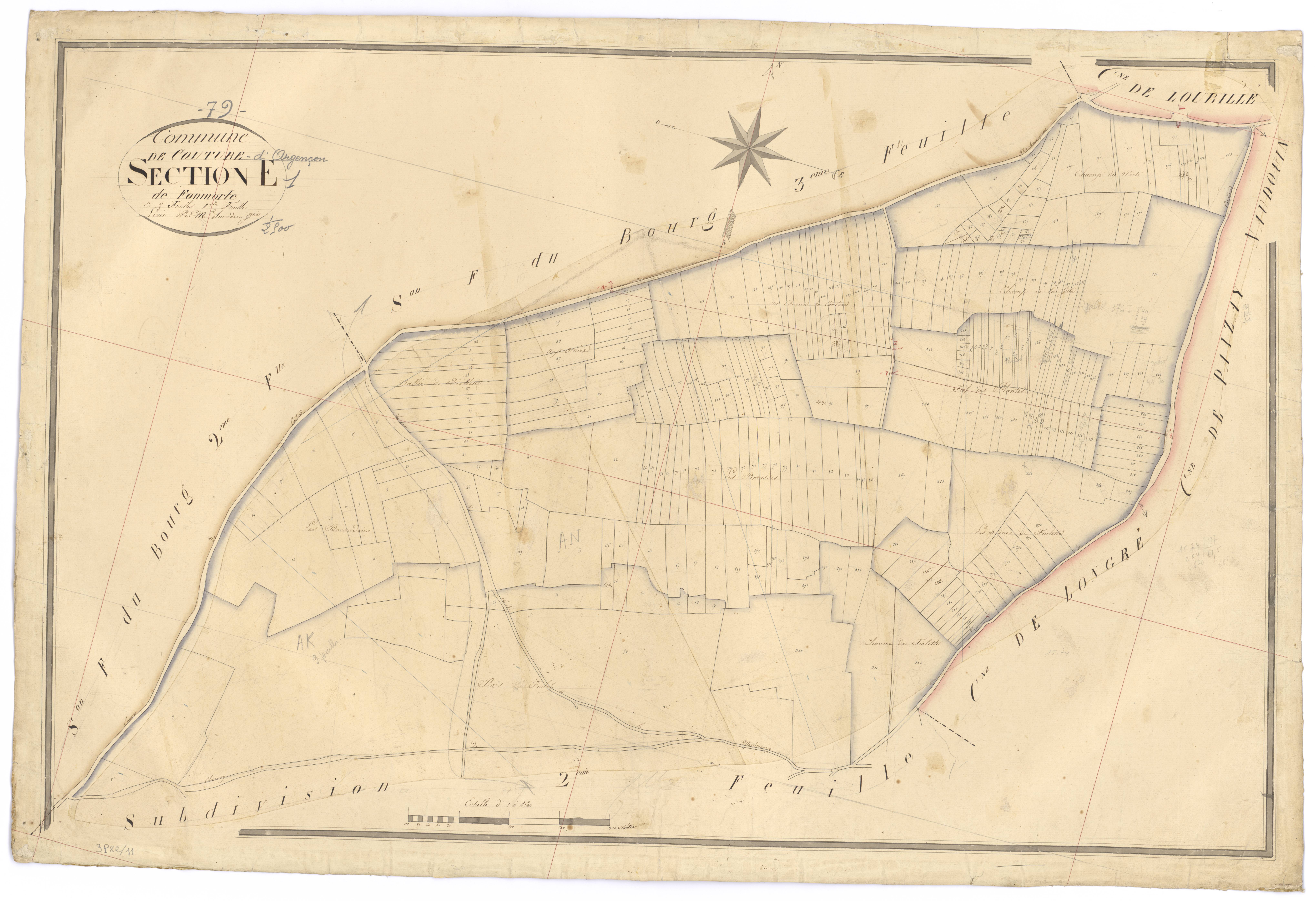 Couture-d'Argenson - FRAD079_CADASTRE_NAPOLEONIEN Section E1 dite de Fonmorte