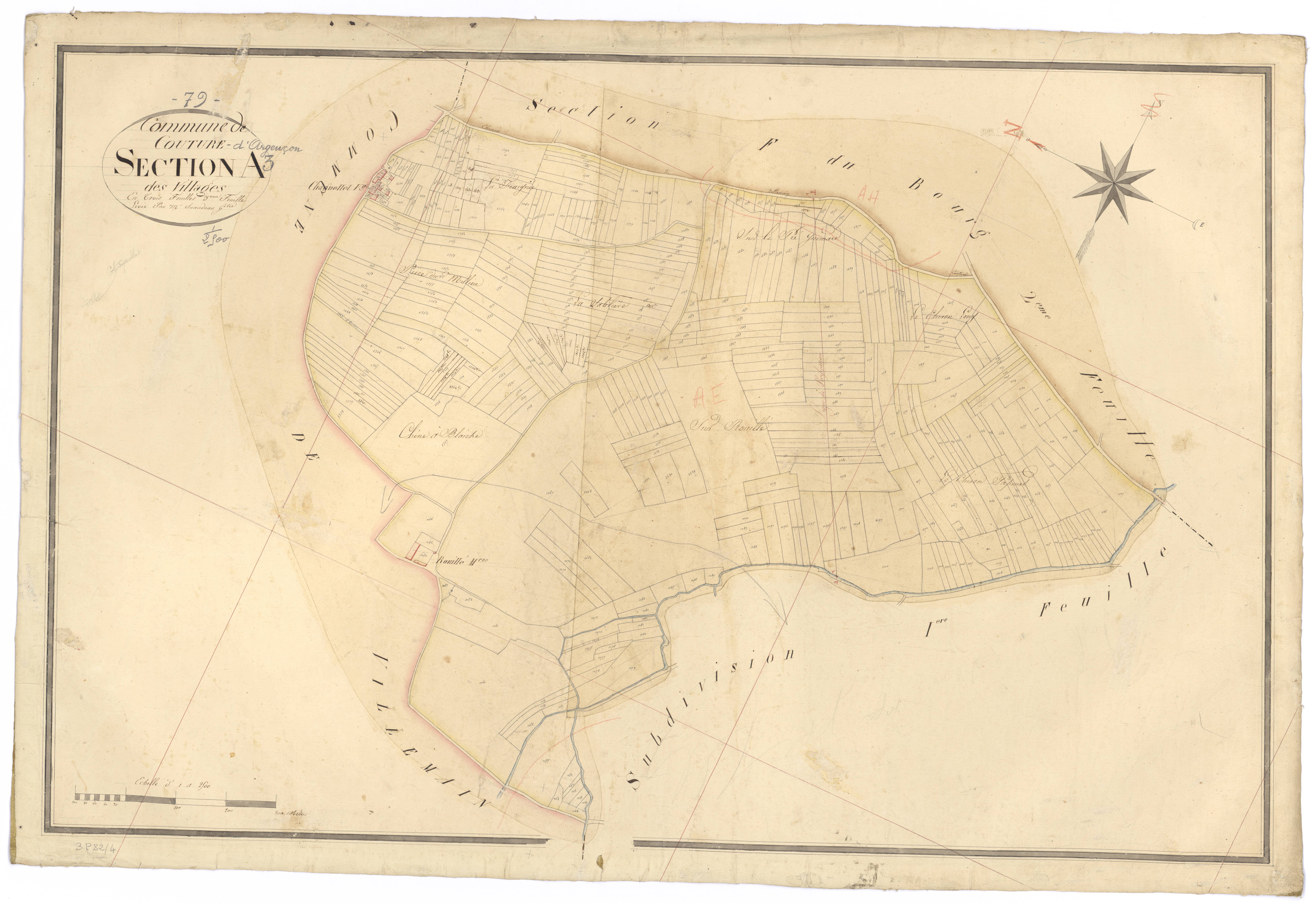 Couture-d'Argenson - FRAD079_CADASTRE_NAPOLEONIEN Section A3 dite des Villages