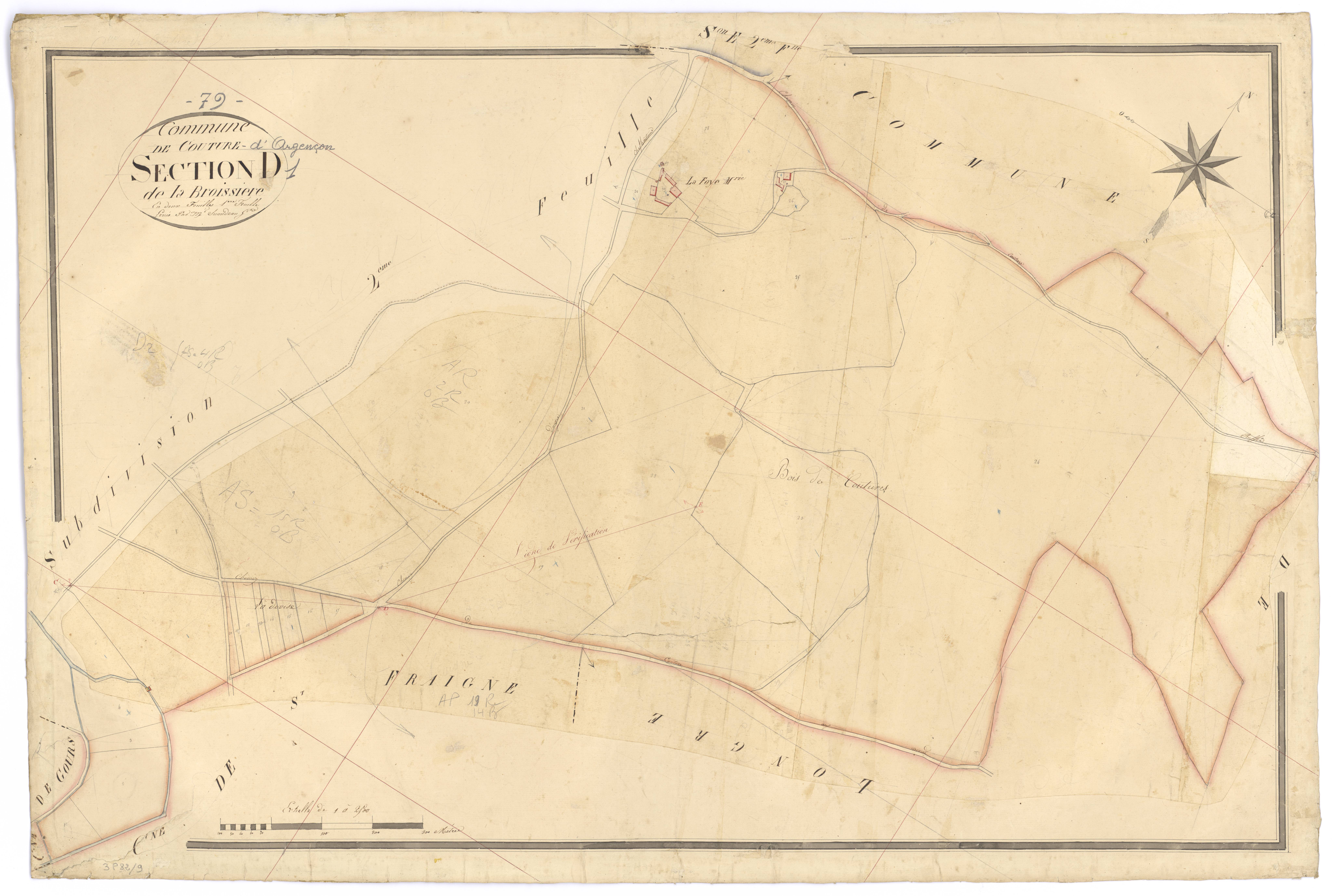 Couture-d'Argenson - FRAD079_CADASTRE_NAPOLEONIEN Section D1 dite de la Broissiere