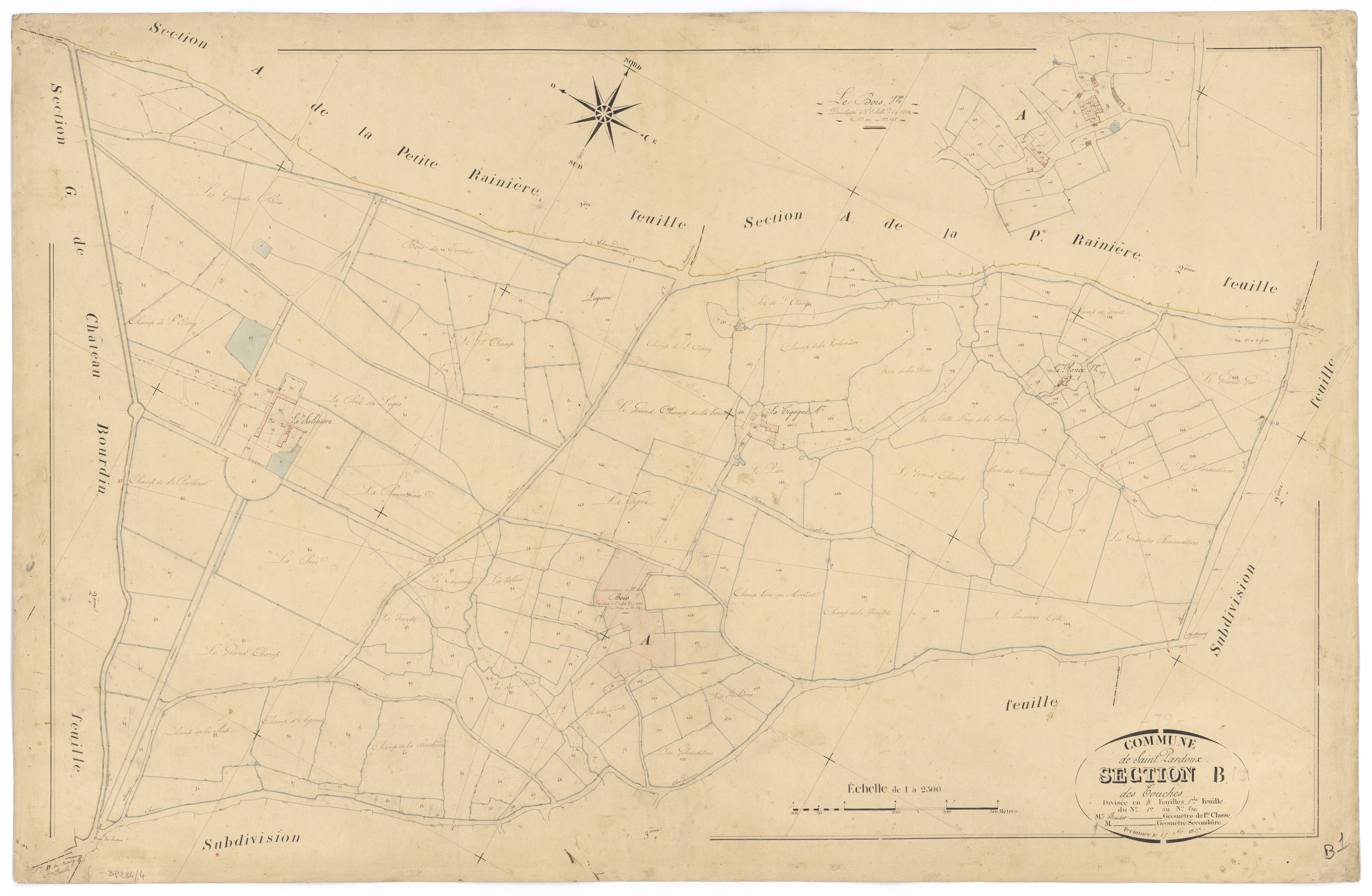 Doux - FRAD079_CADASTRE_NAPOLEONIEN Section B1 dite des Touches 