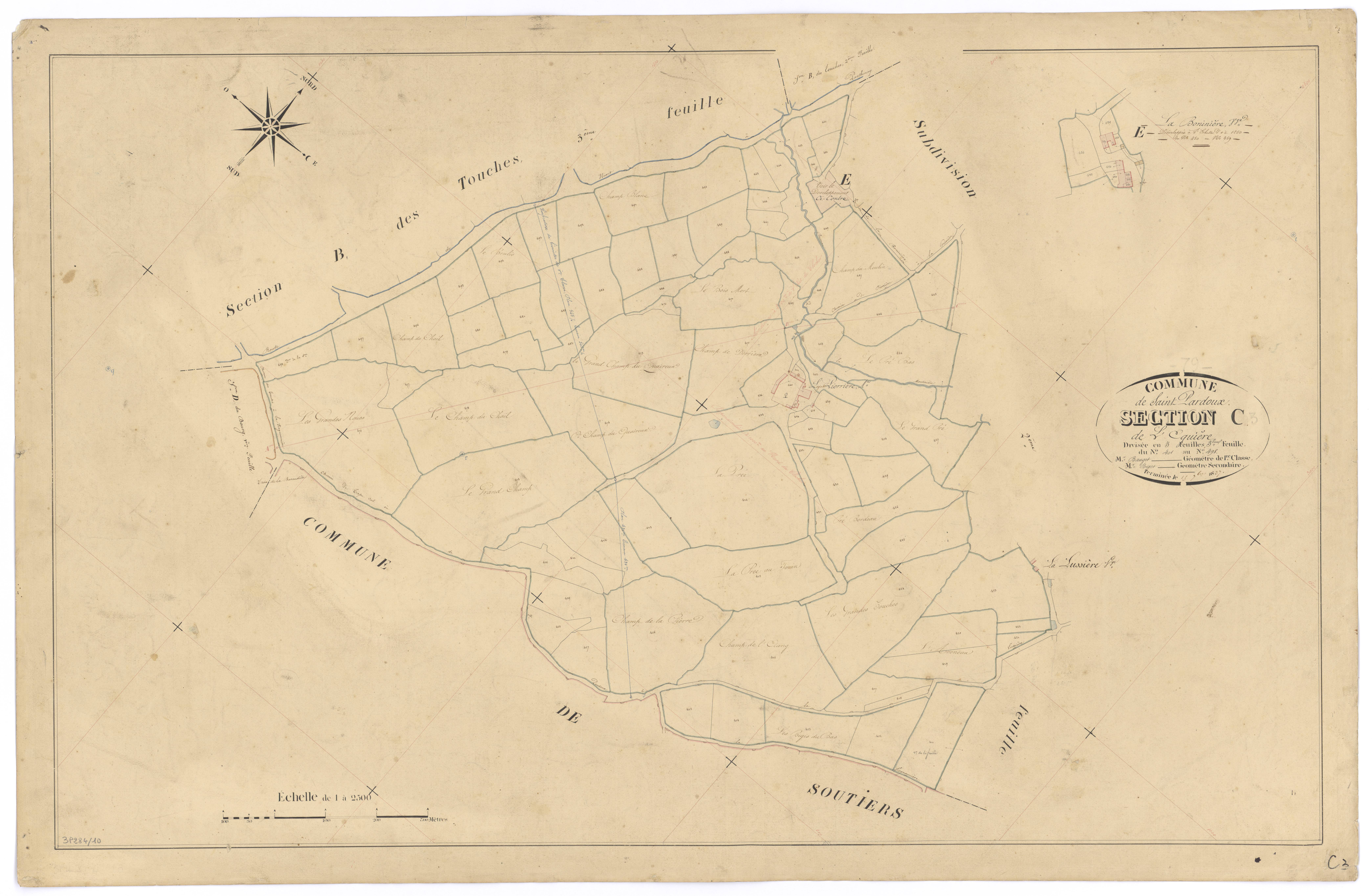 Doux - FRAD079_CADASTRE_NAPOLEONIEN Section C3 dite de l'Eguière 