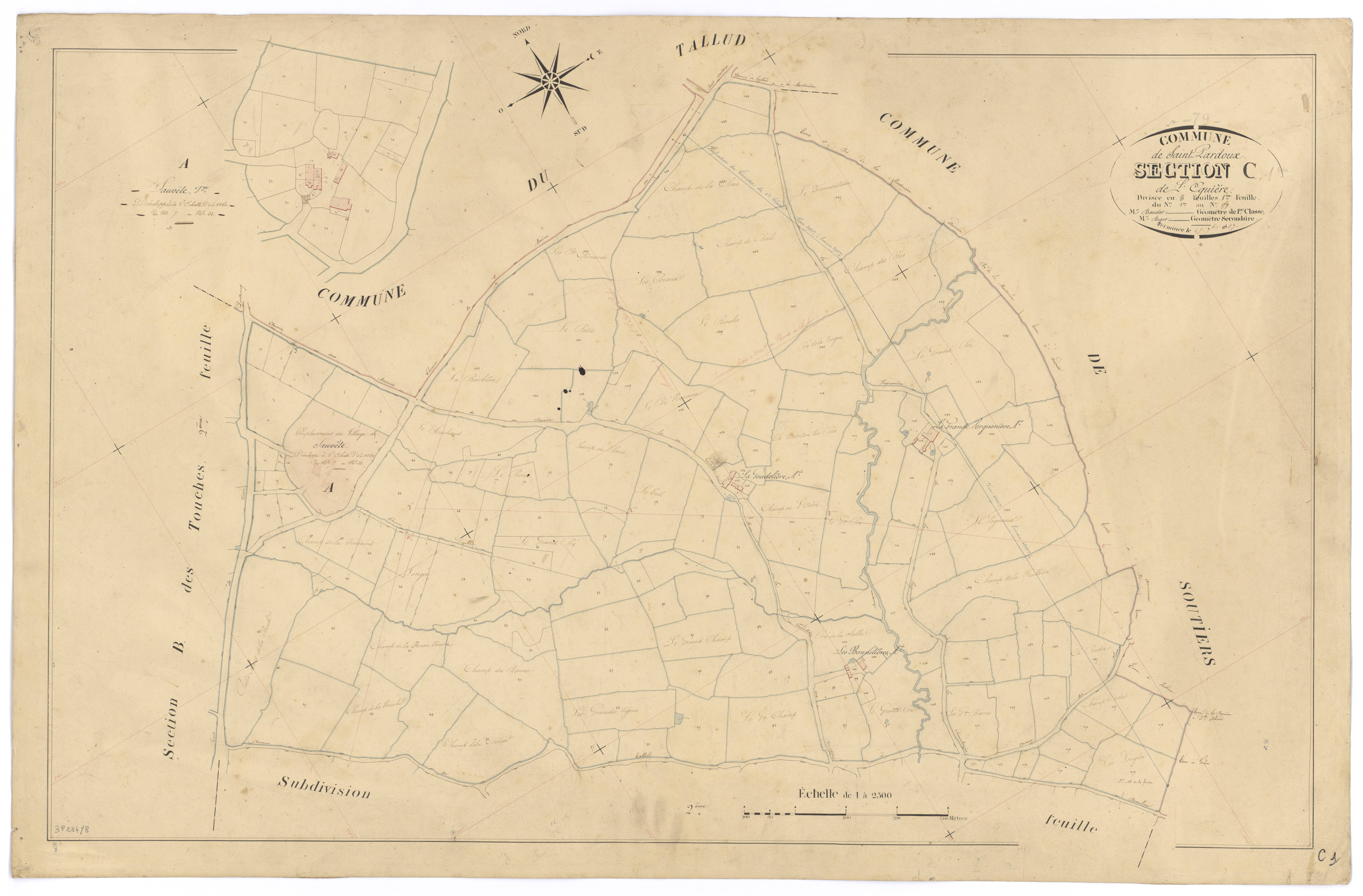 Doux - FRAD079_CADASTRE_NAPOLEONIEN Section C1 dite de l'Eguière