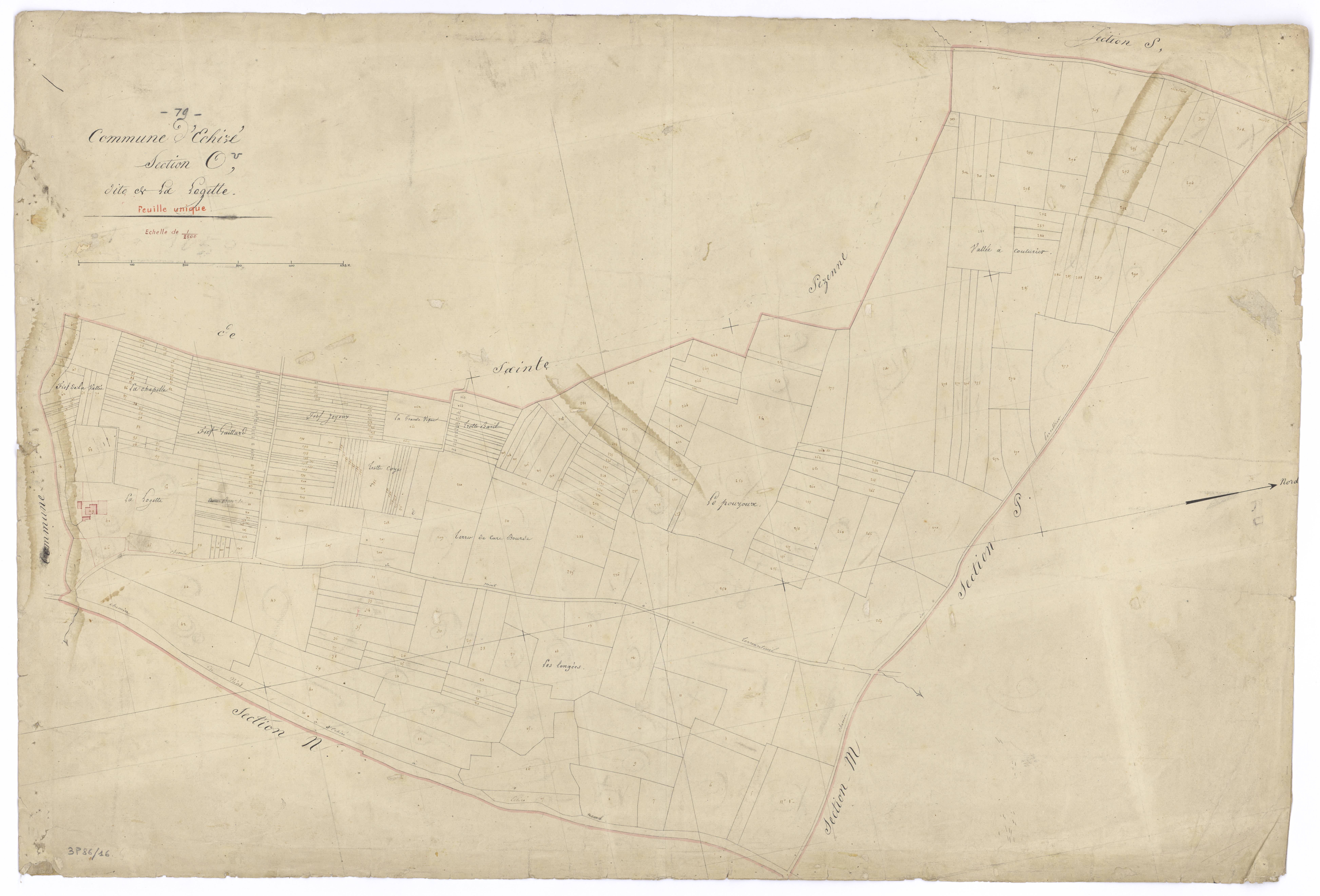 Échiré - FRAD079_CADASTRE_NAPOLEONIEN Section O dite de la Logette 