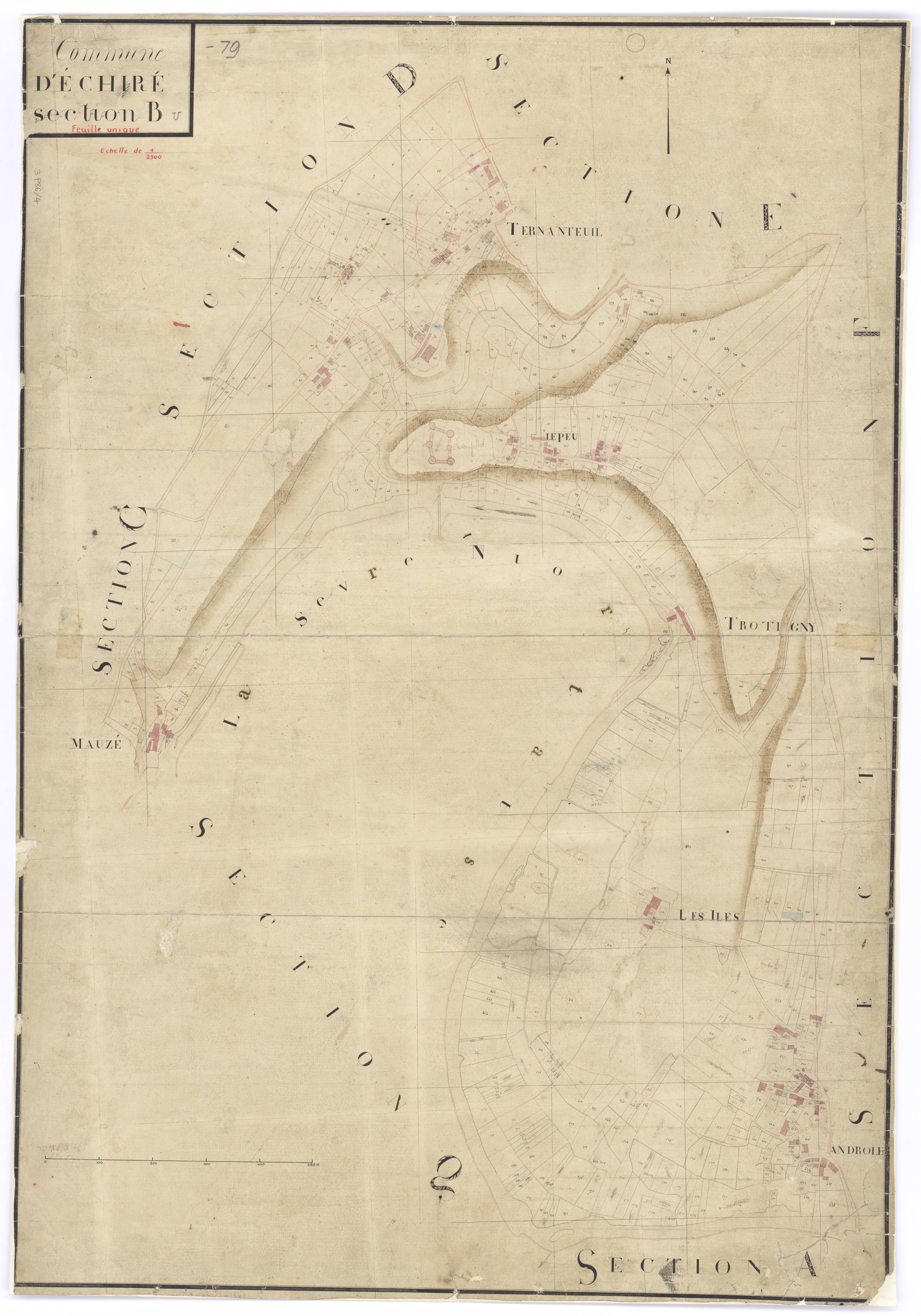 Échiré - FRAD079_CADASTRE_NAPOLEONIEN Section B 