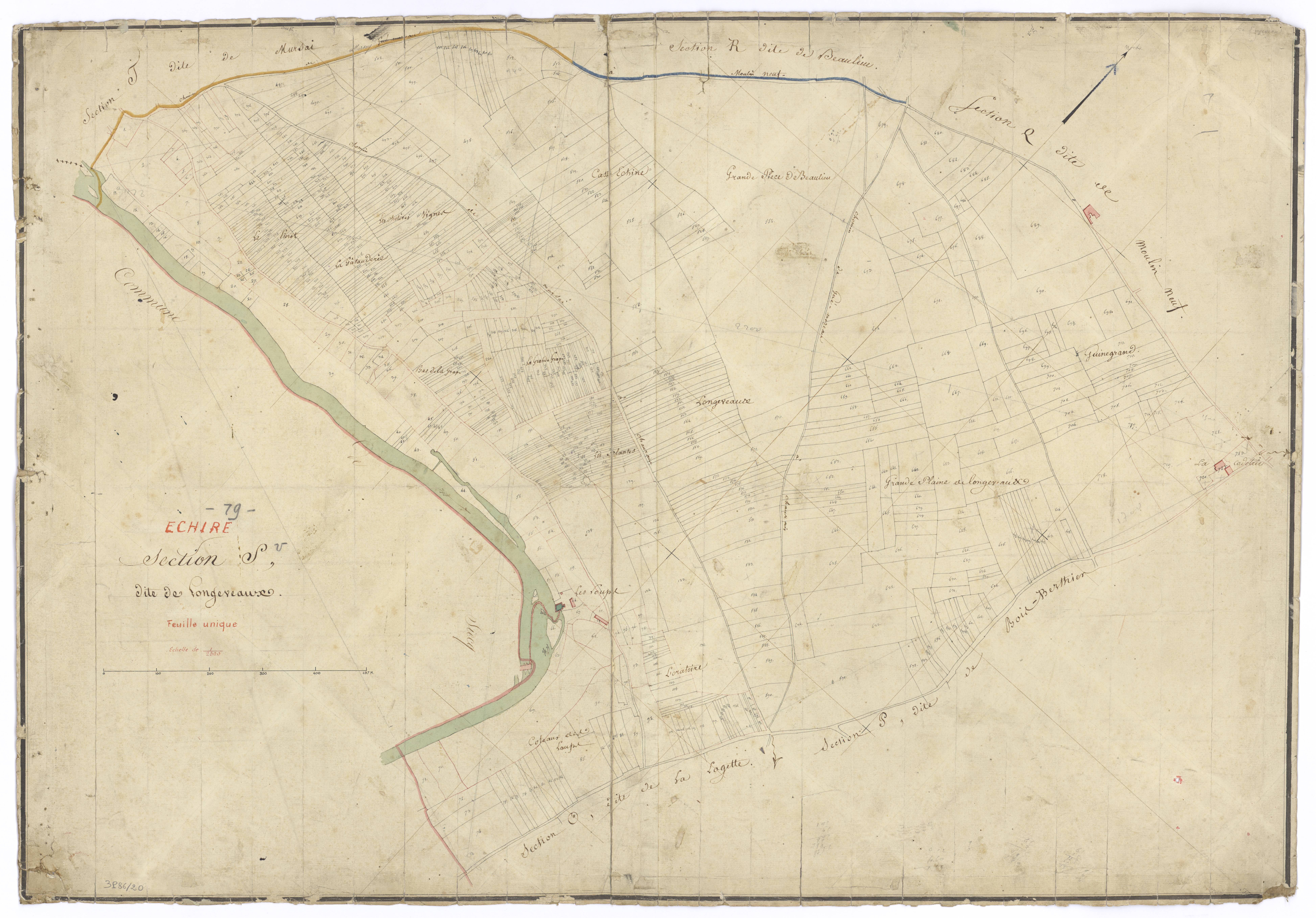 Échiré - FRAD079_CADASTRE_NAPOLEONIEN Section S dite de Longeveaux 