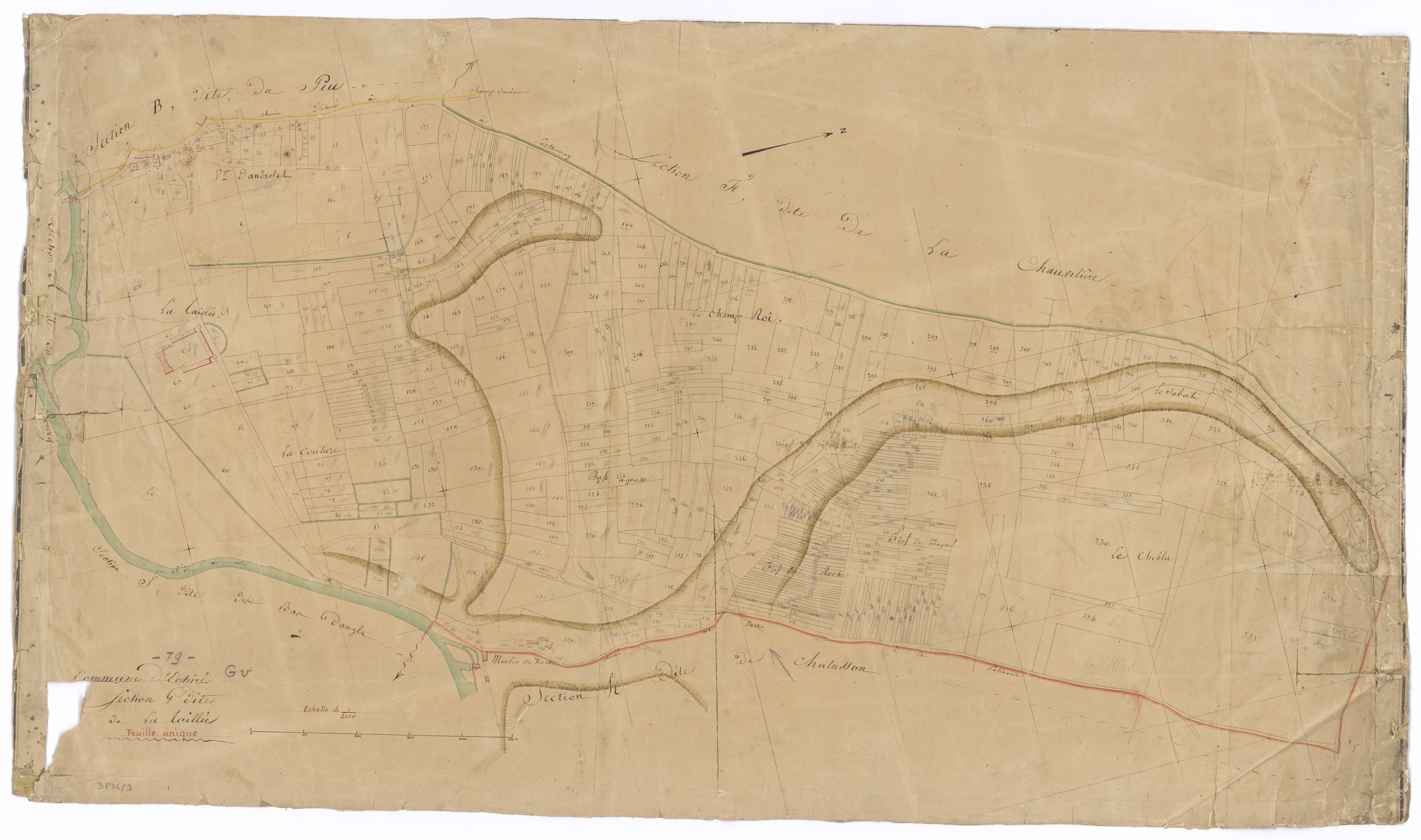 Échiré - FRAD079_CADASTRE_NAPOLEONIEN Section G dite de la Taillée 