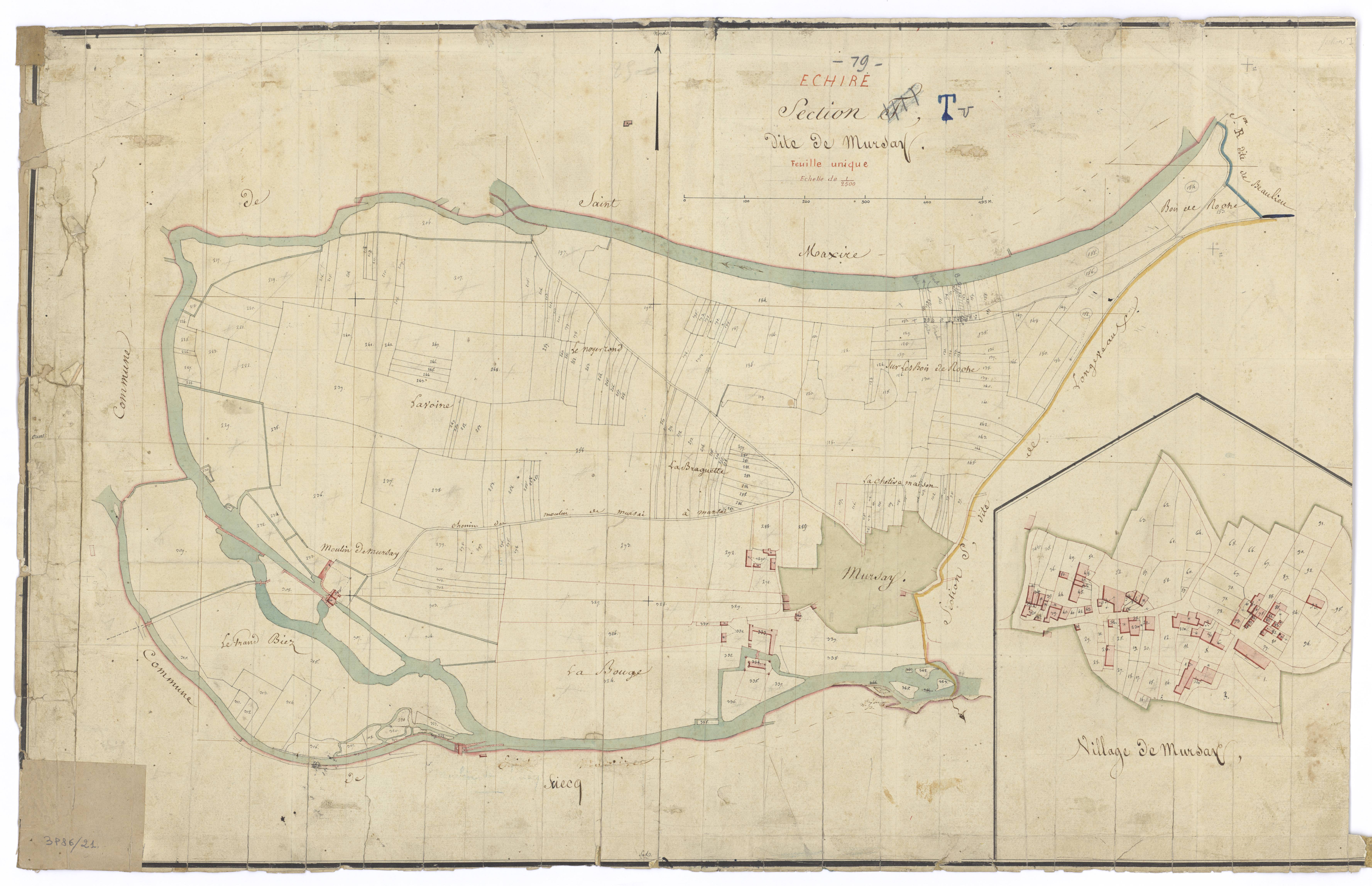 Échiré - FRAD079_CADASTRE_NAPOLEONIEN Section T dite de Mursay 