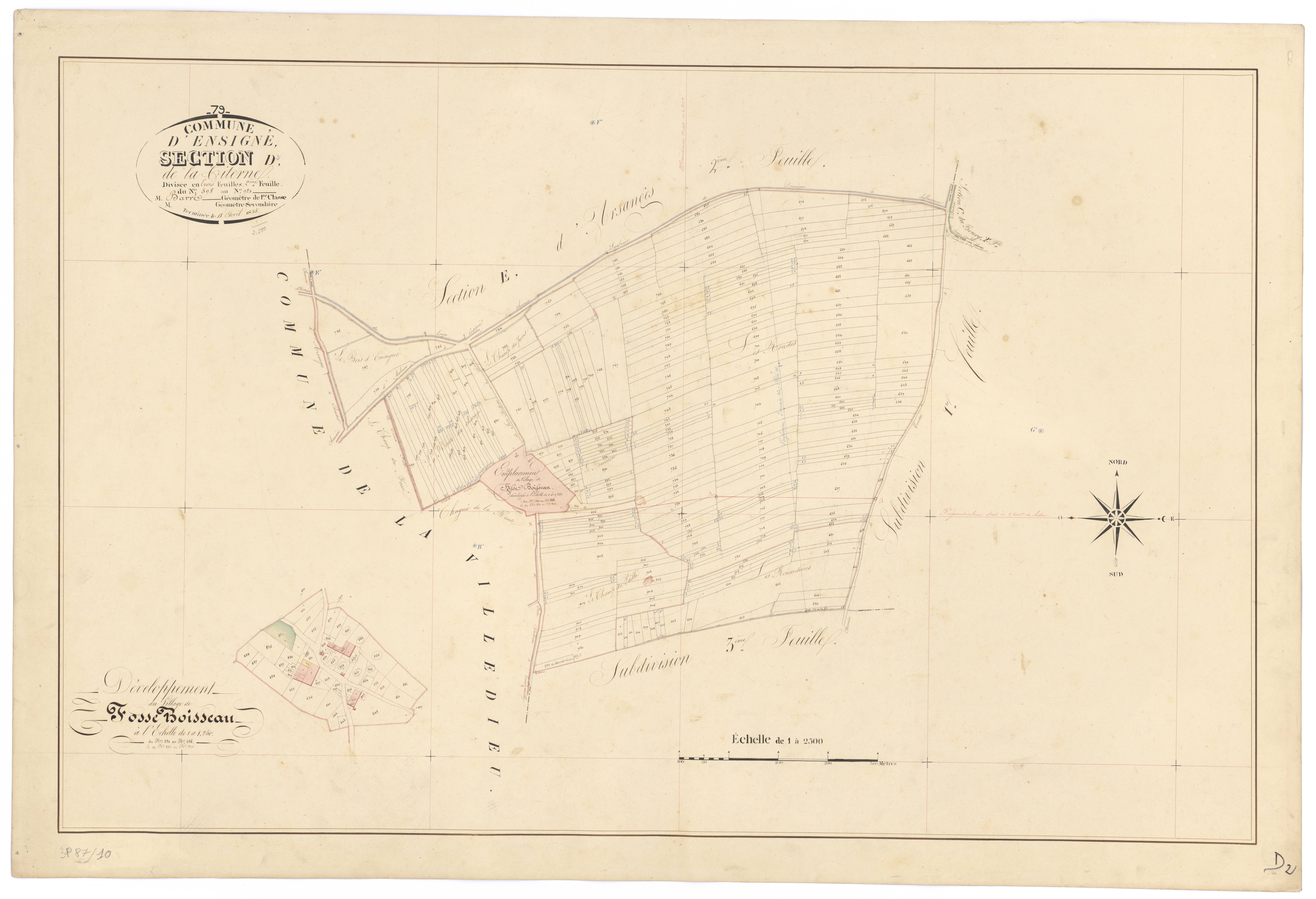 Ensigné - FRAD079_CADASTRE_NAPOLEONIEN Section D2 dite de la Citerne 