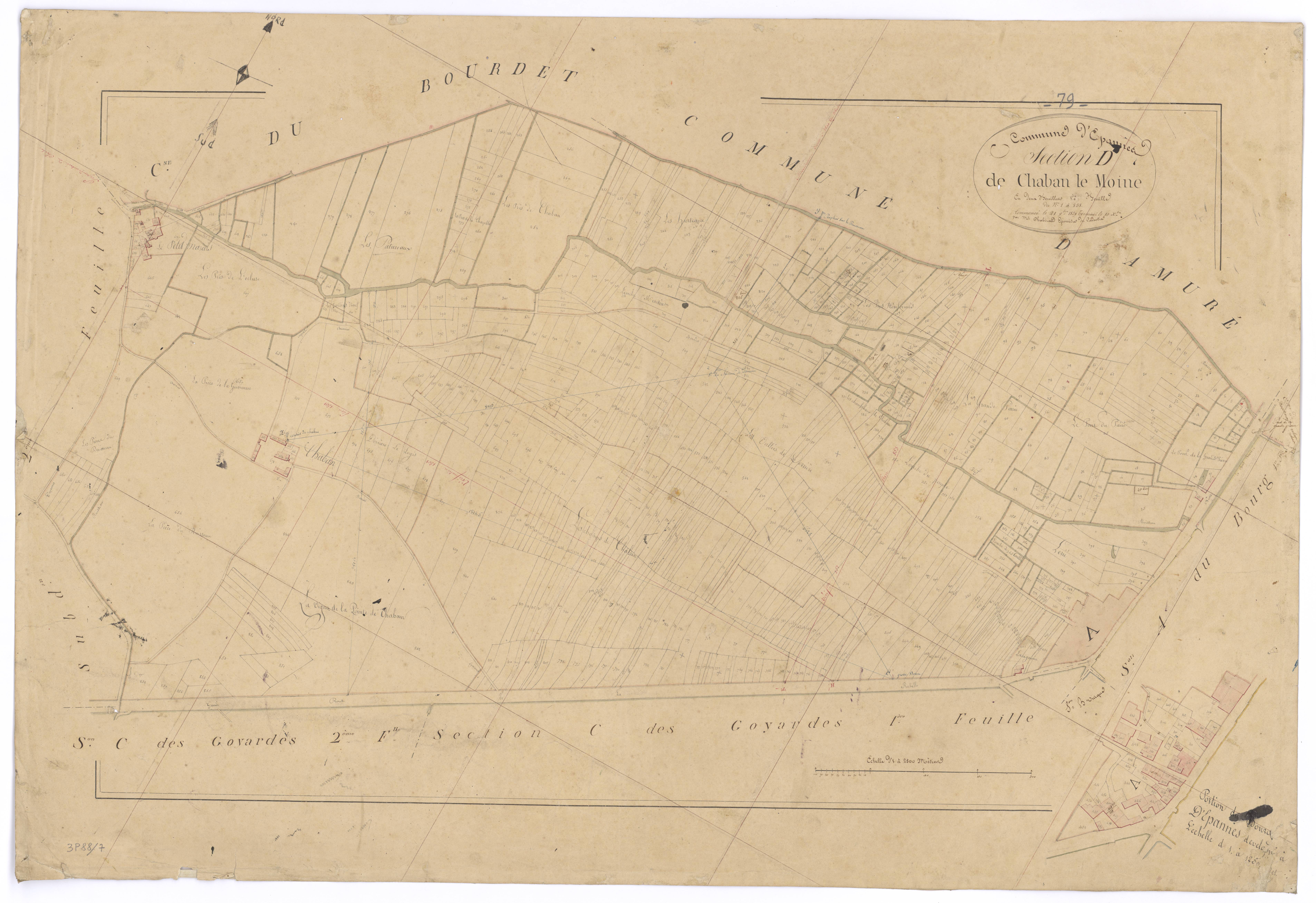 Épannes - FRAD079_CADASTRE_NAPOLEONIEN Section D1 dite de Chaban le Moine 