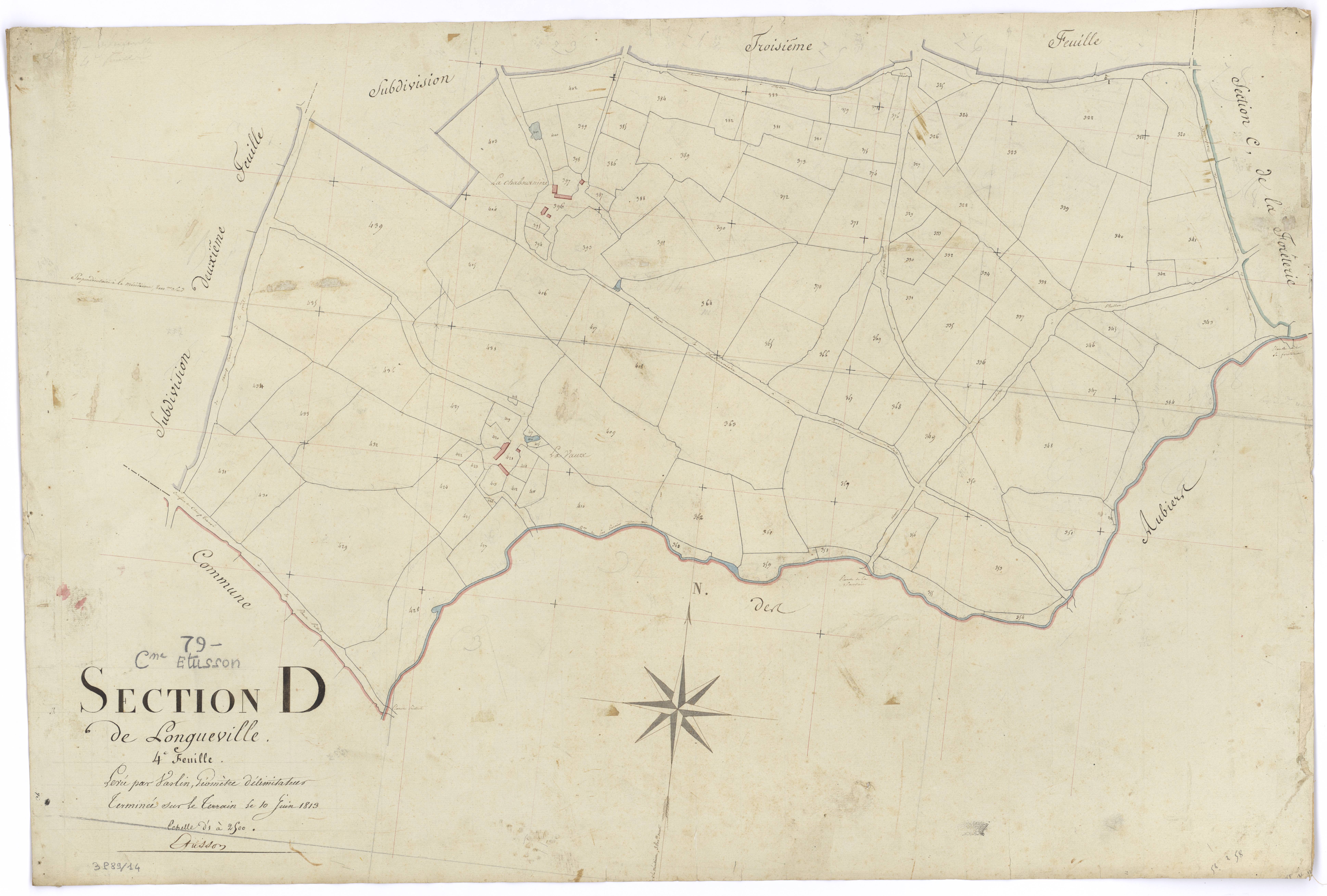 Étusson - FRAD079_CADASTRE_NAPOLEONIEN Section D4 dite de Longueville