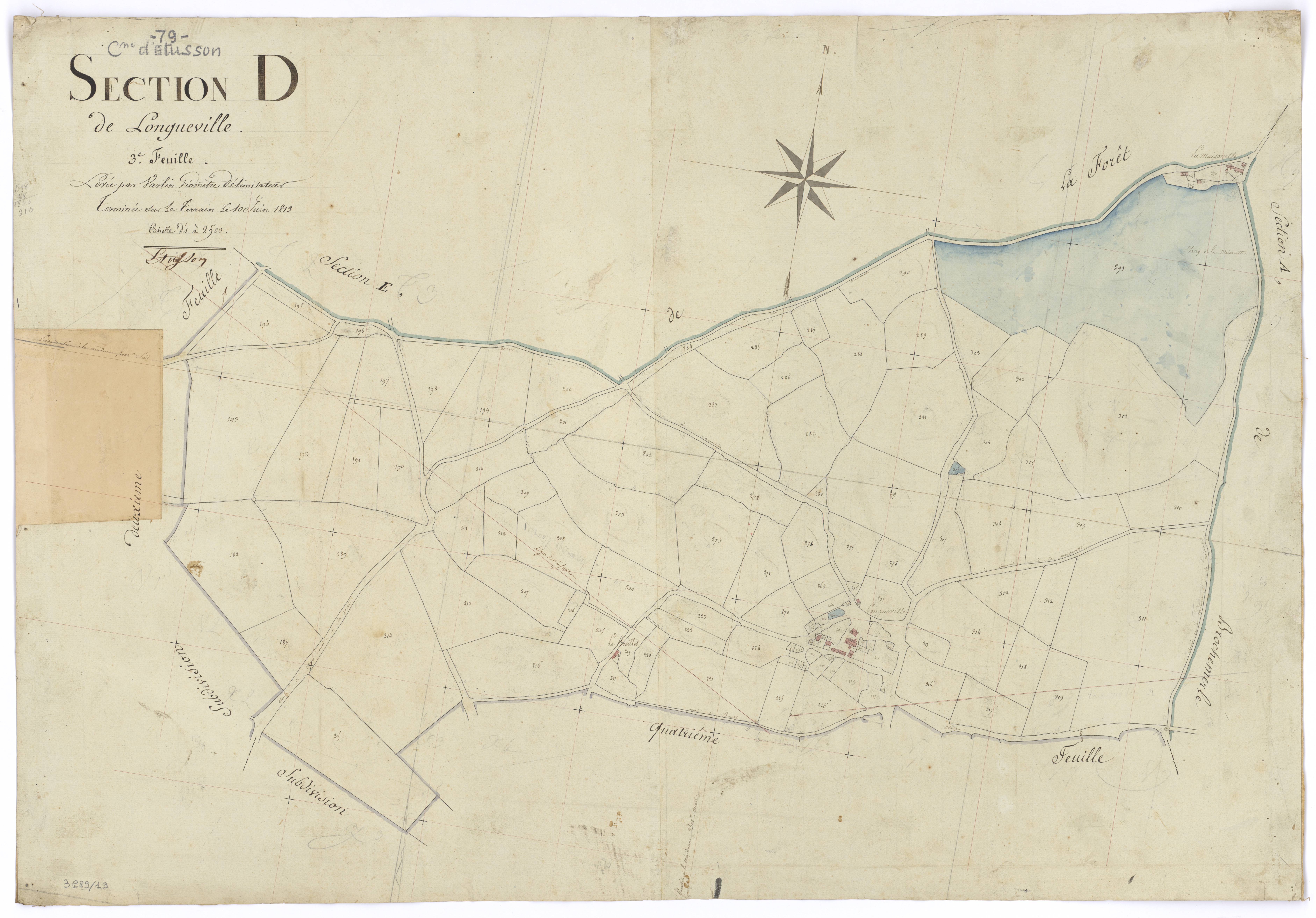 Étusson - FRAD079_CADASTRE_NAPOLEONIEN Section D3 dite de Longueville