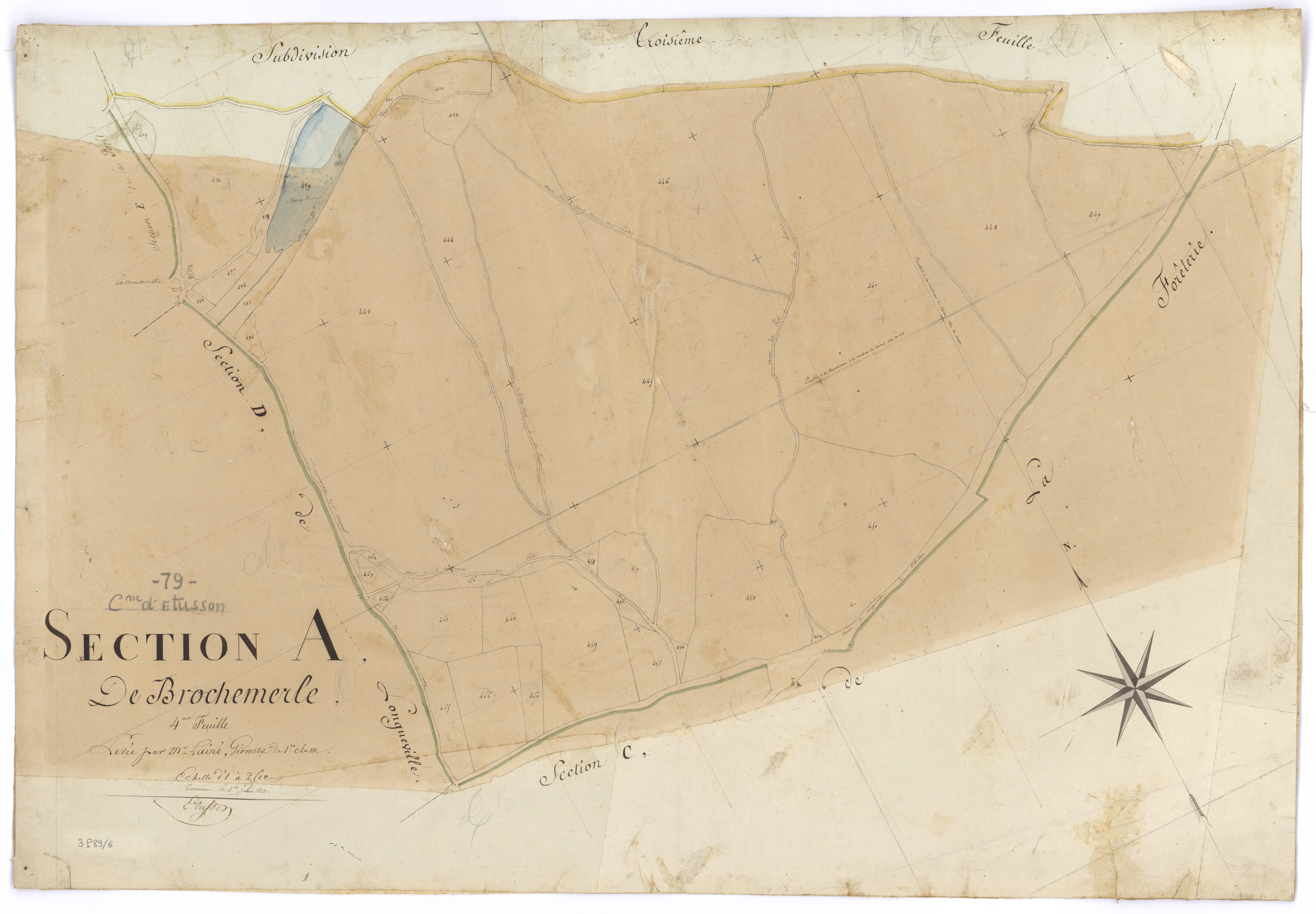 Étusson - FRAD079_CADASTRE_NAPOLEONIEN Section A4 dite de la Brochemerle