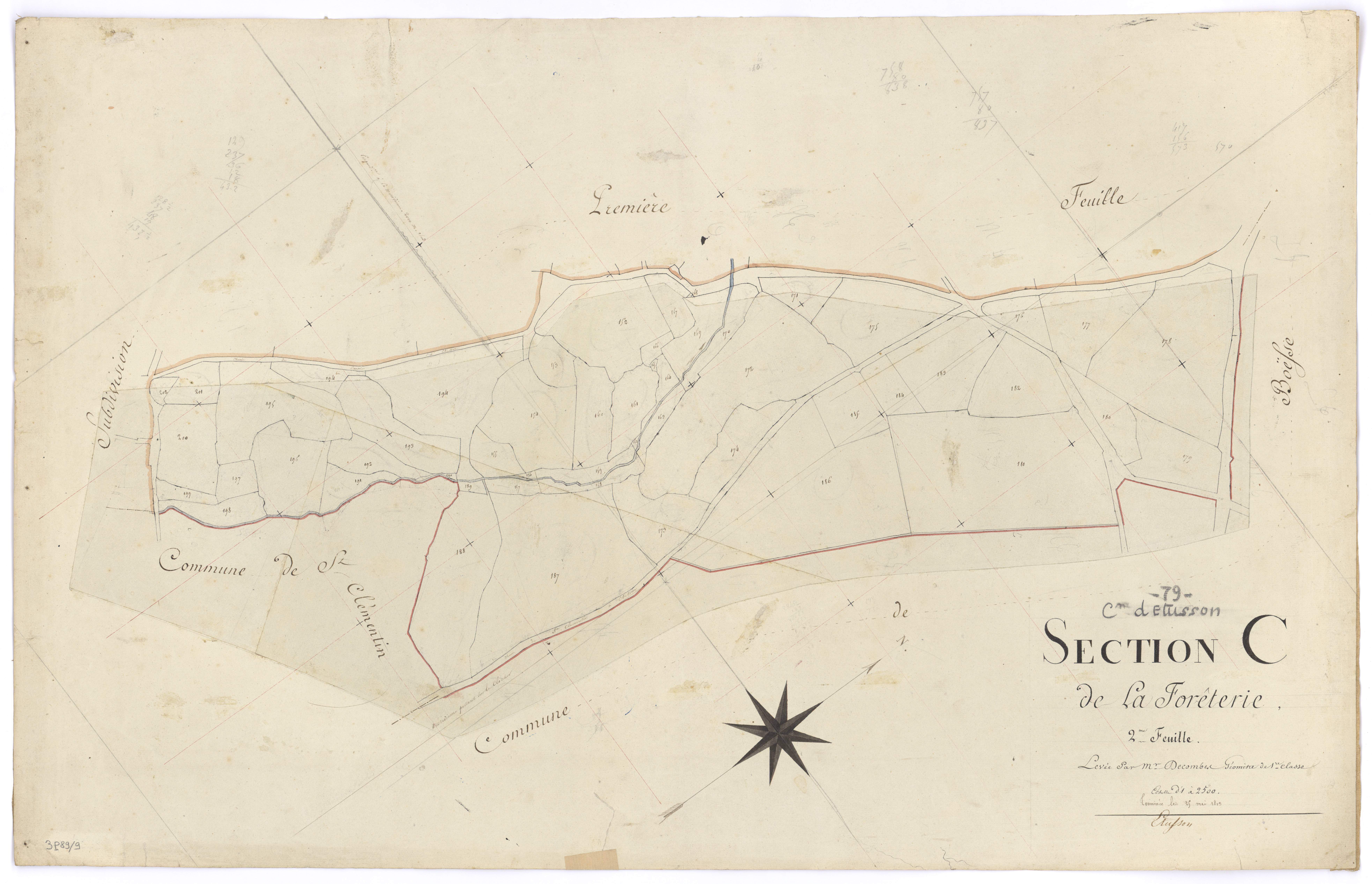 Étusson - FRAD079_CADASTRE_NAPOLEONIEN Section C2 dite de la Forèterie