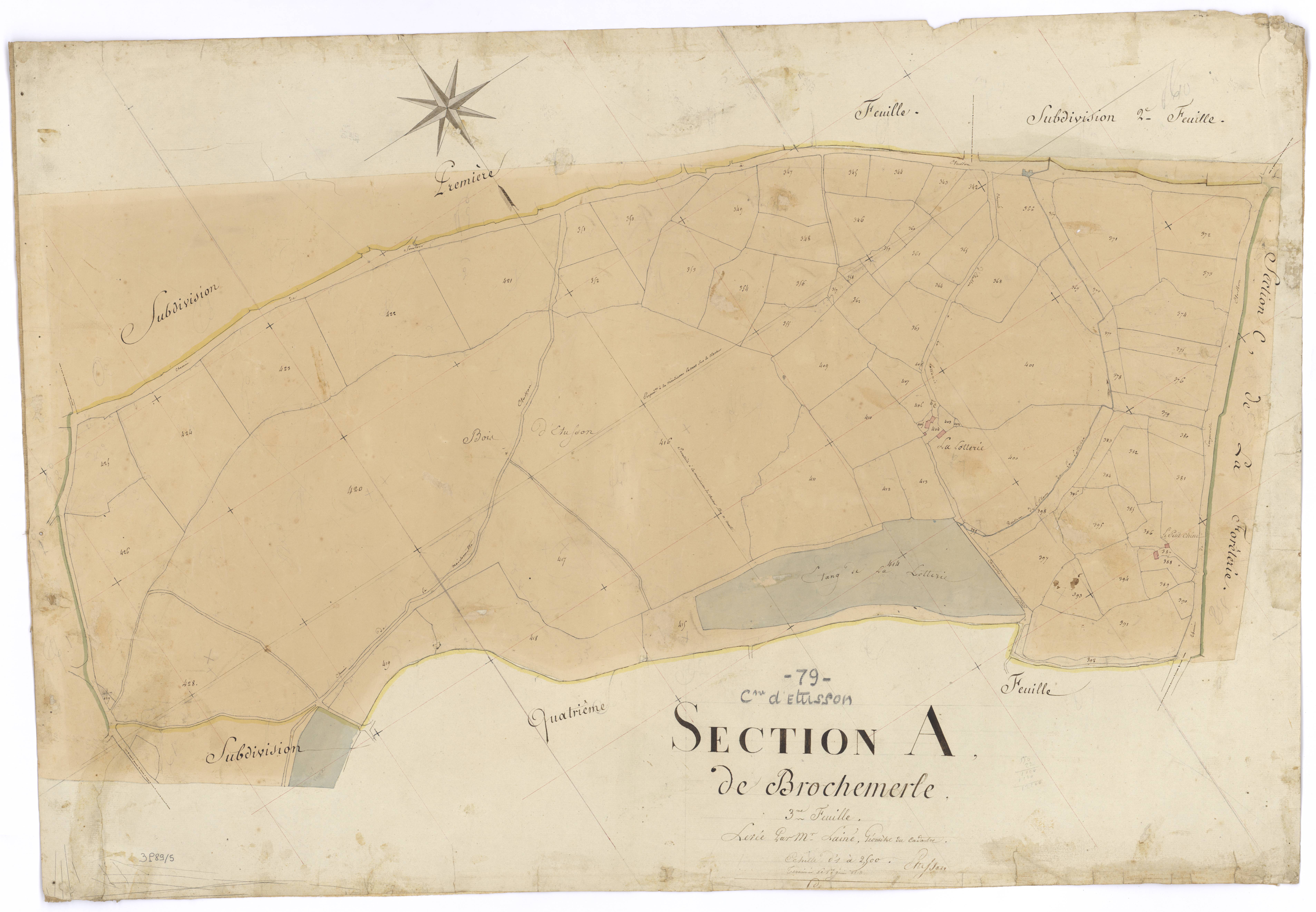 Étusson - FRAD079_CADASTRE_NAPOLEONIEN Section A3 dite de la Brochemerle