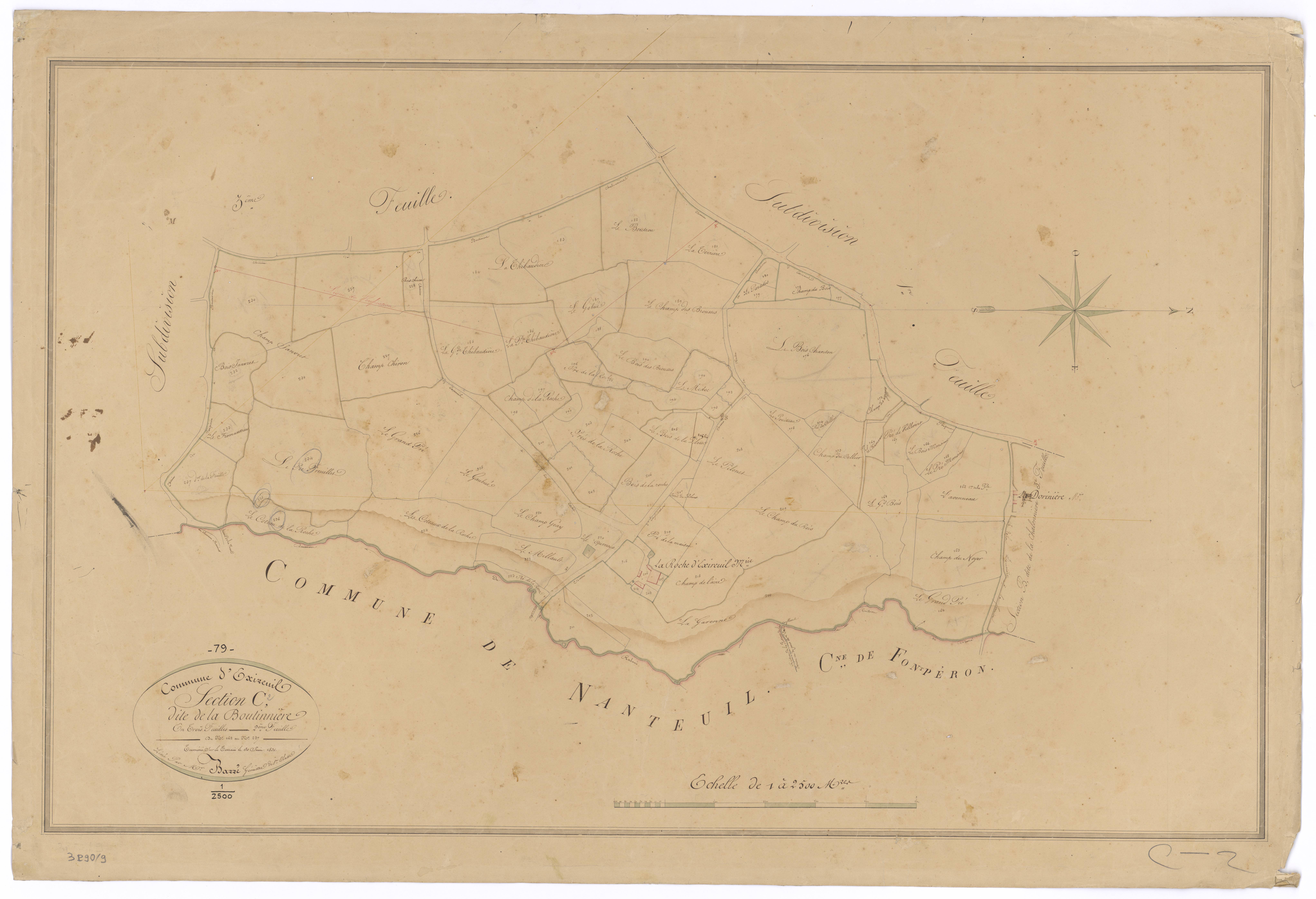 Exireuil - FRAD079_CADASTRE_NAPOLEONIEN Section C2 dite de la Boutinnière