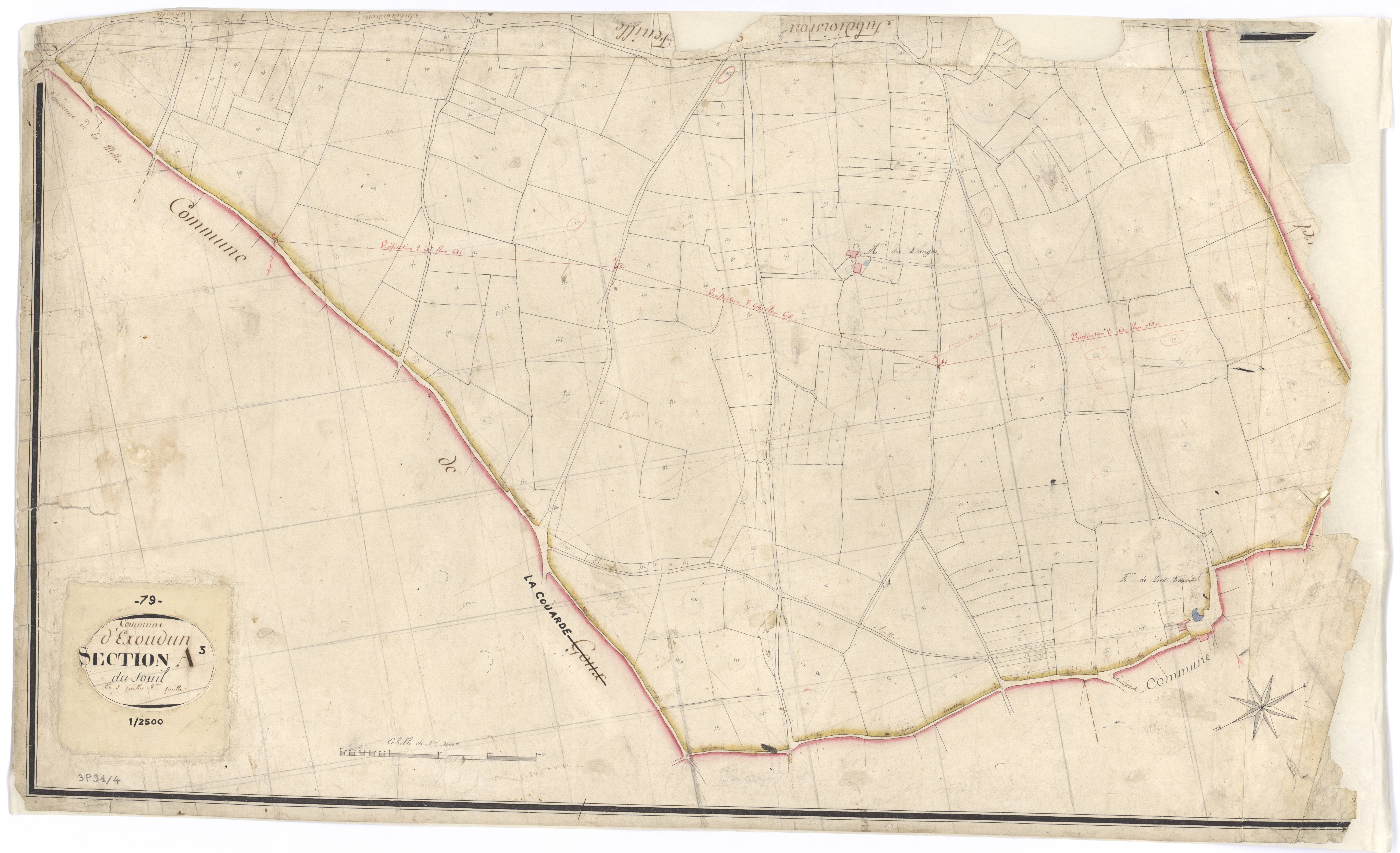 Exoudun - FRAD079_CADASTRE_NAPOLEONIEN Section A3 dite du Souil 