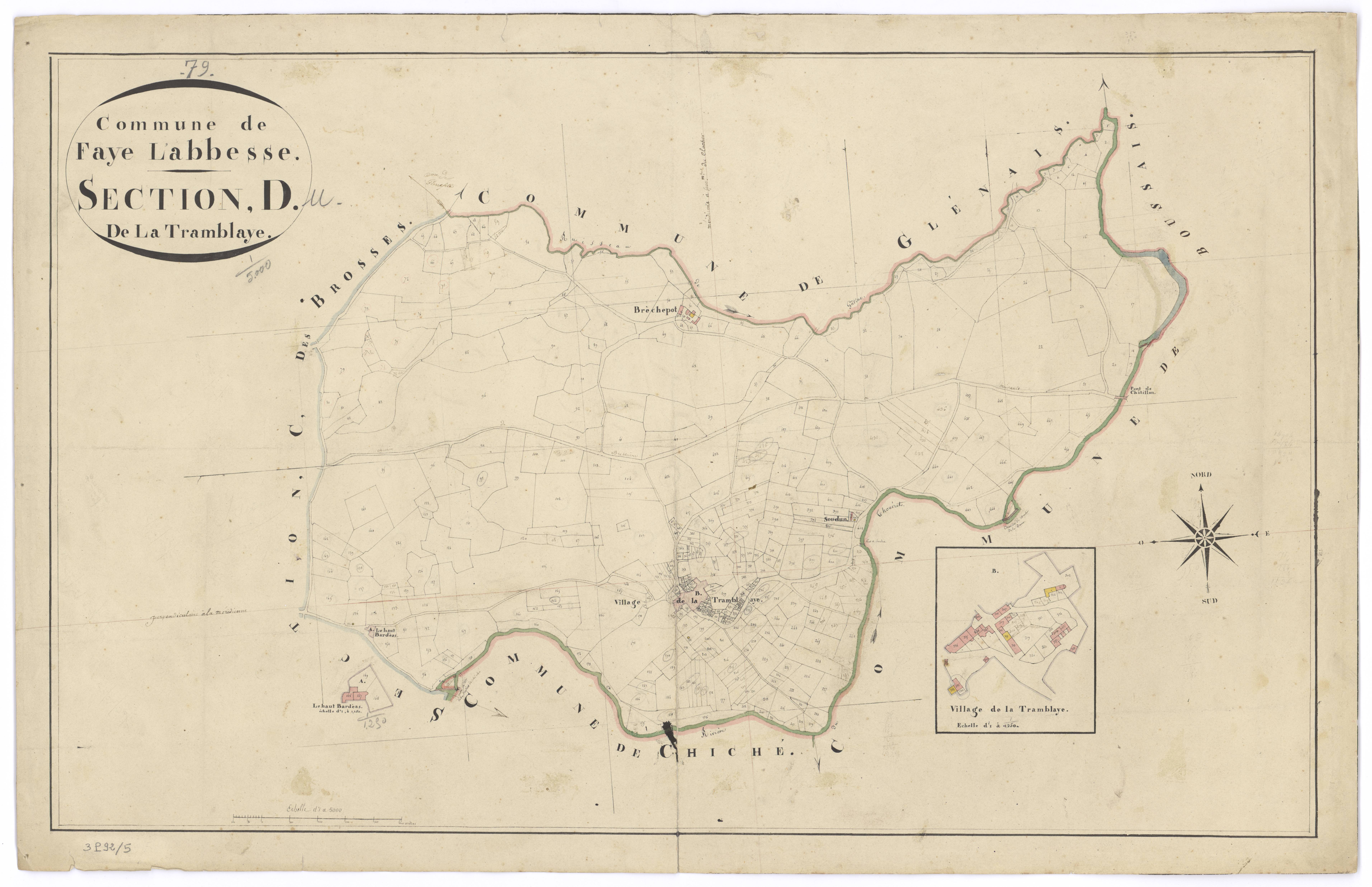 Faye-l'Abbesse - FRAD079_CADASTRE_NAPOLEONIEN Section D dite de la Tremblaye 