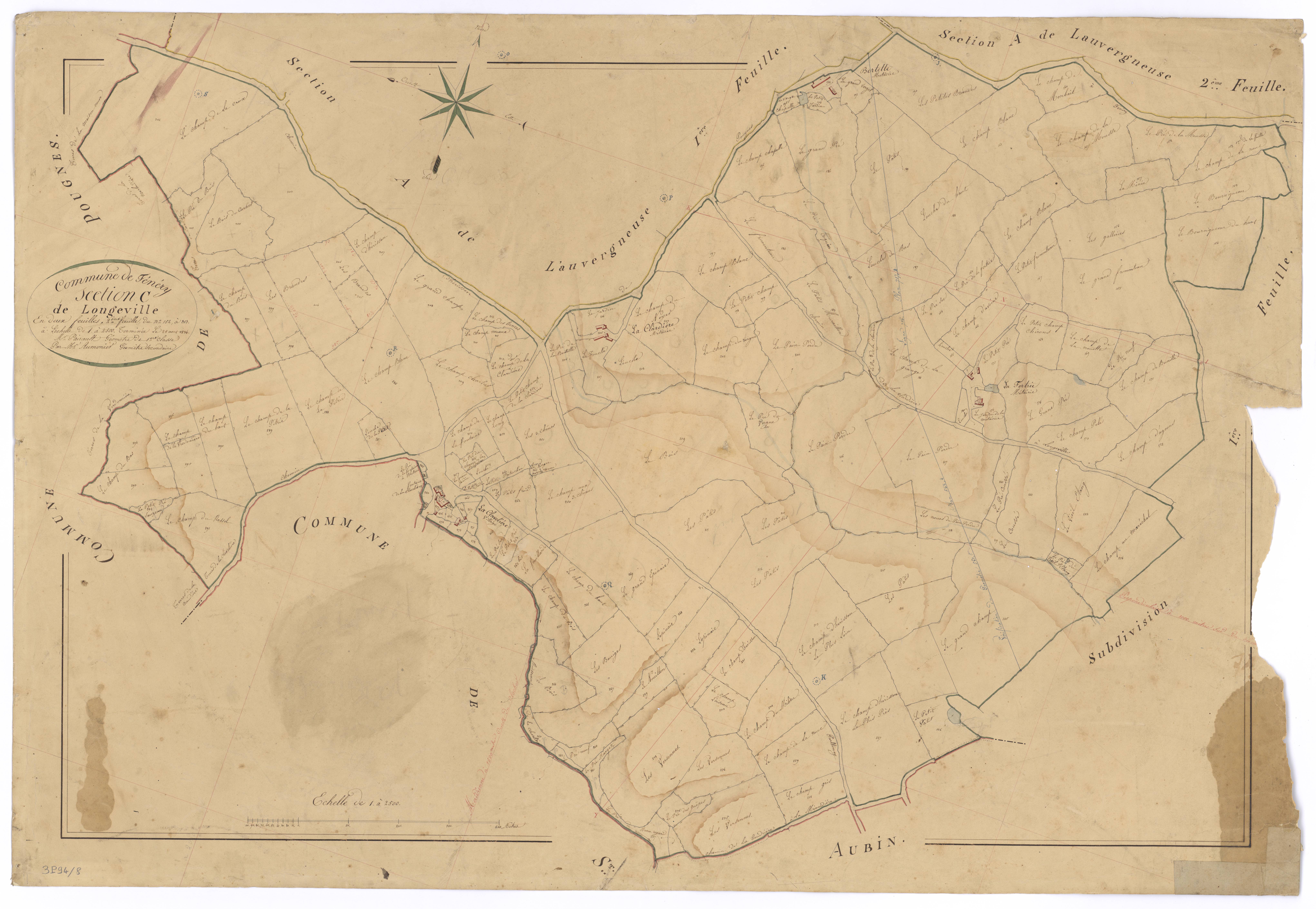 Fénery - FRAD079_CADASTRE_NAPOLEONIEN Section C2 dite de Longeville 