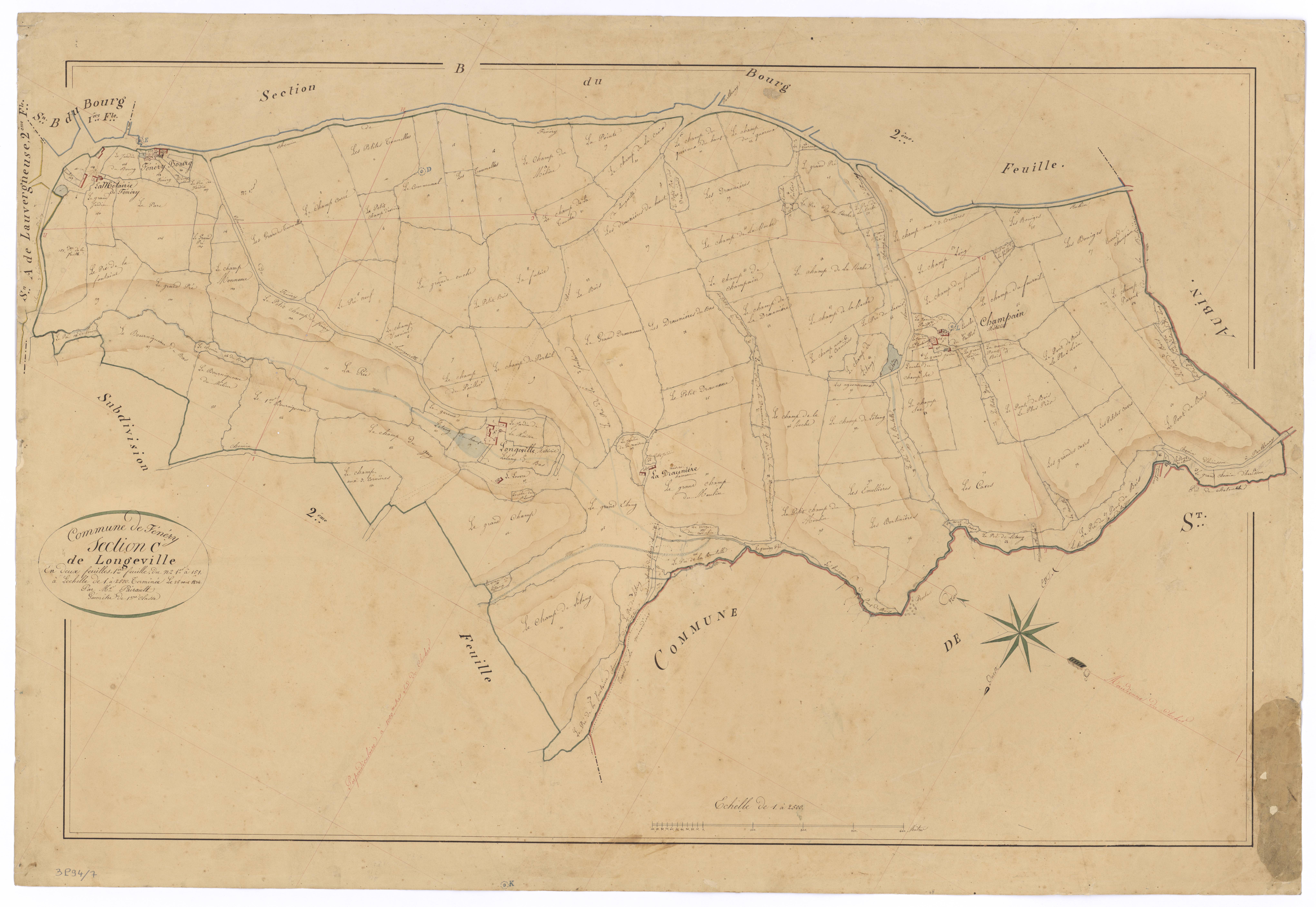 Fénery - FRAD079_CADASTRE_NAPOLEONIEN Section C1 dite de Longeville 