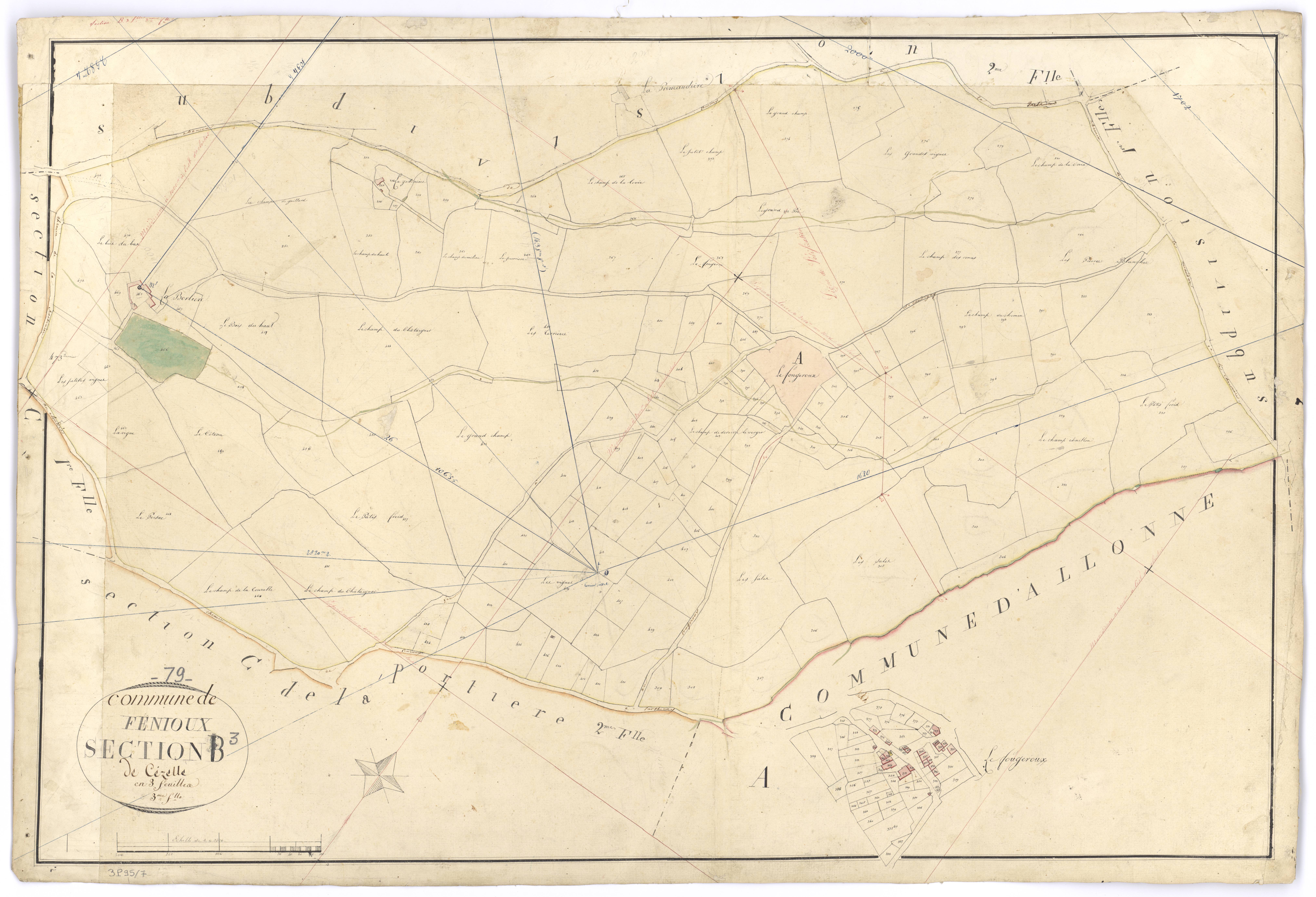 Fenioux - FRAD079_CADASTRE_NAPOLEONIEN Section B3 dite de Cézelle 