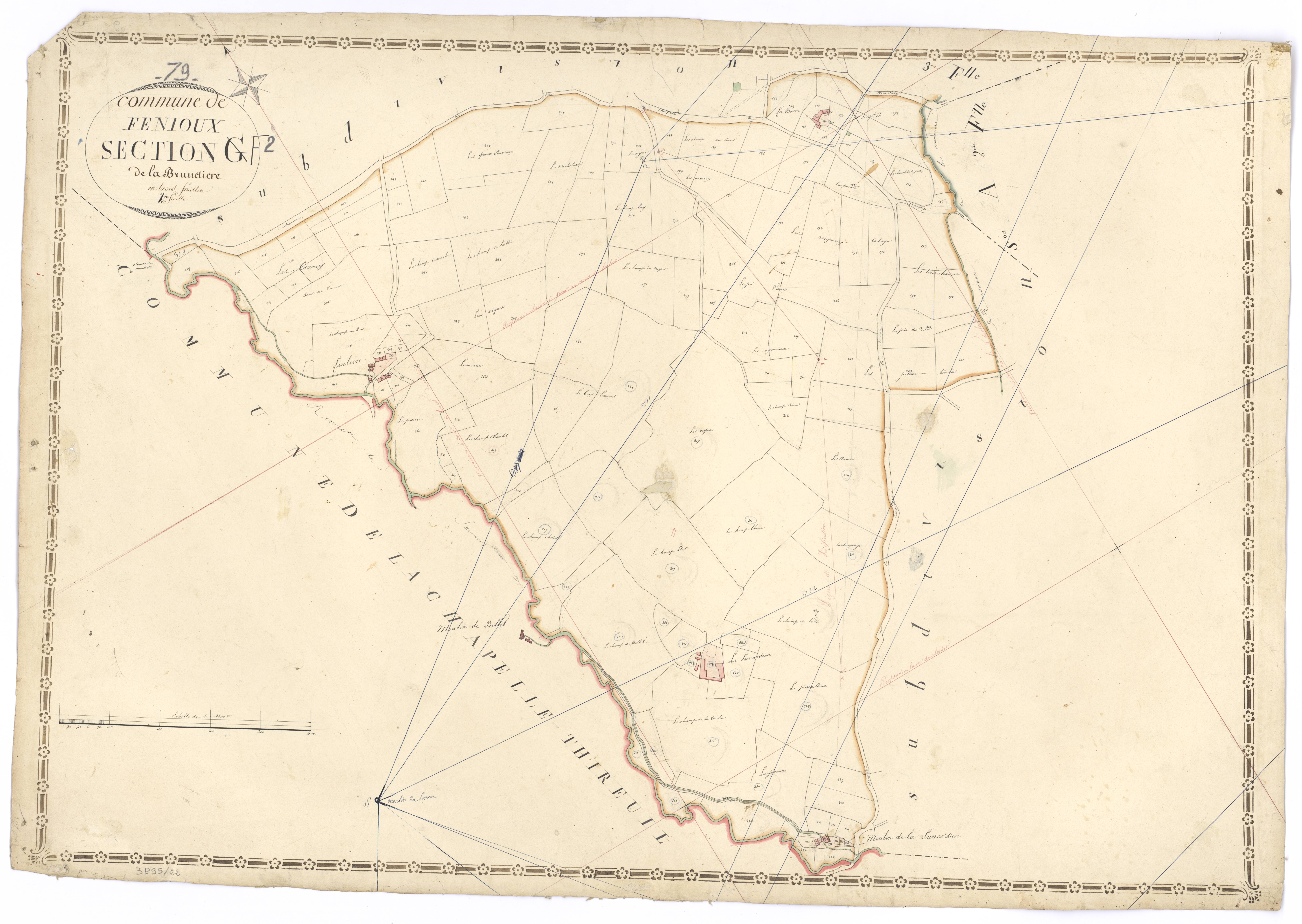 Fenioux - FRAD079_CADASTRE_NAPOLEONIEN Section G2 dite de la Brunetière 