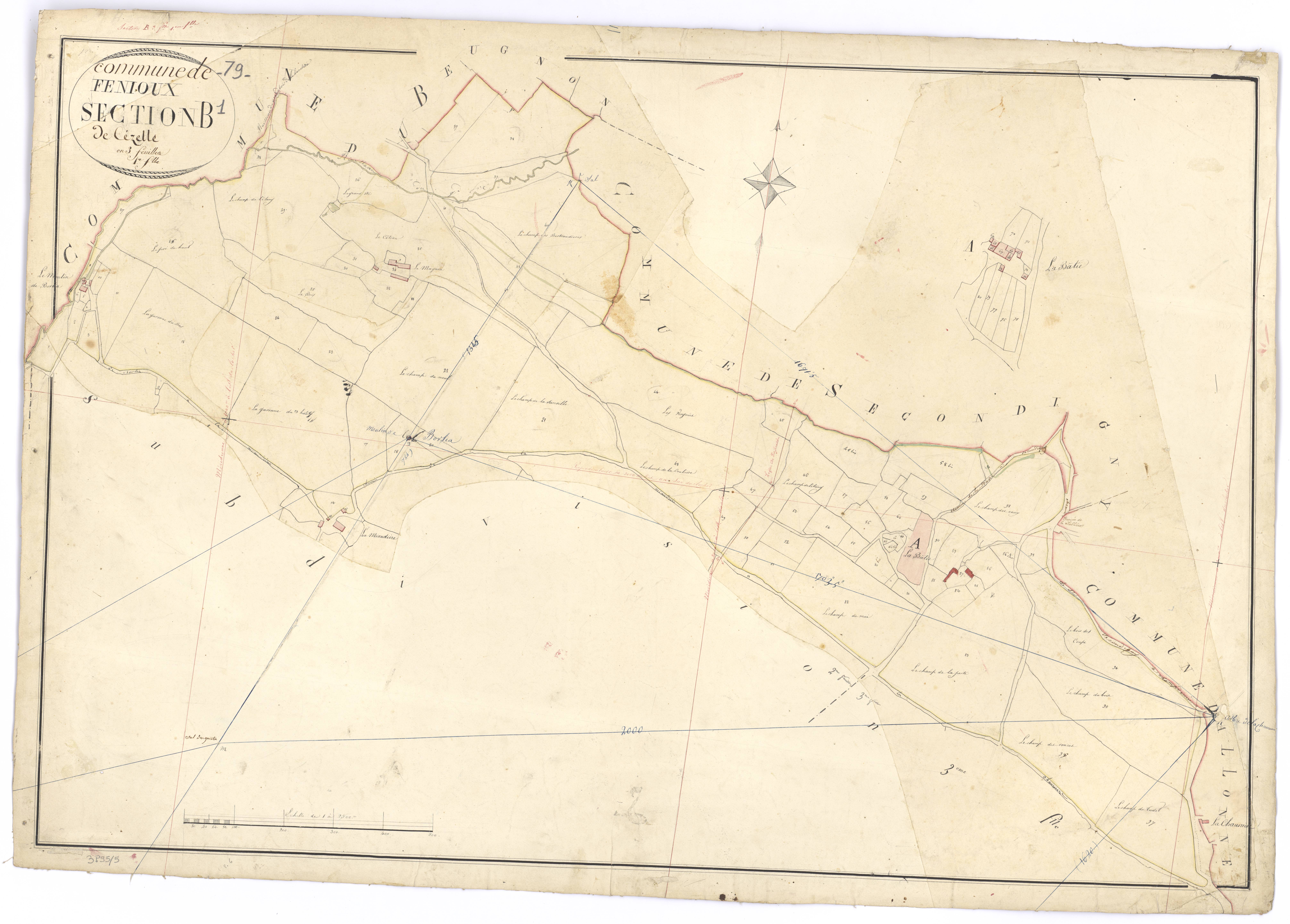 Fenioux - FRAD079_CADASTRE_NAPOLEONIEN Section B1 dite de Cézelle 