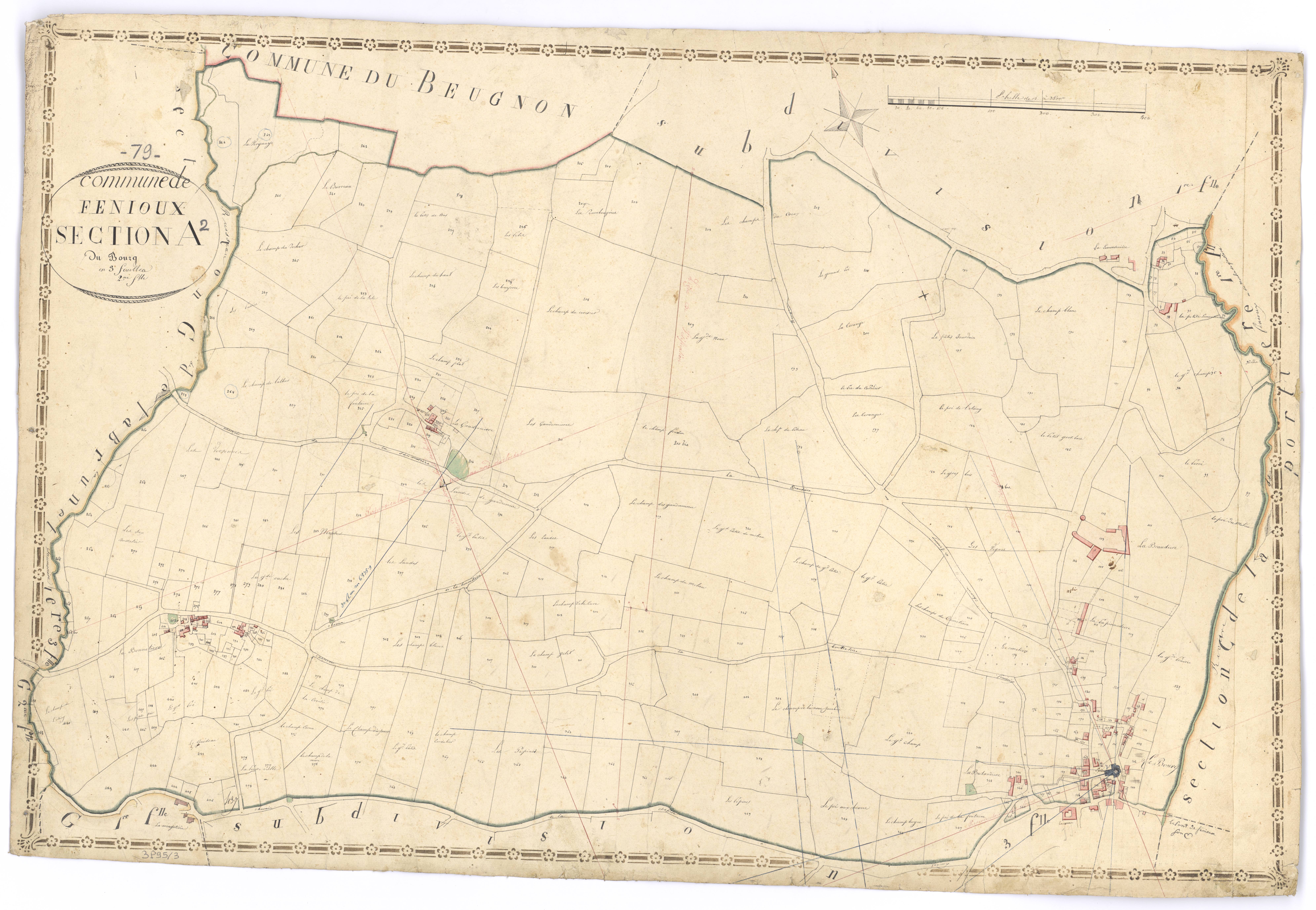 Fenioux - FRAD079_CADASTRE_NAPOLEONIEN Section A2 dite du Bourg 