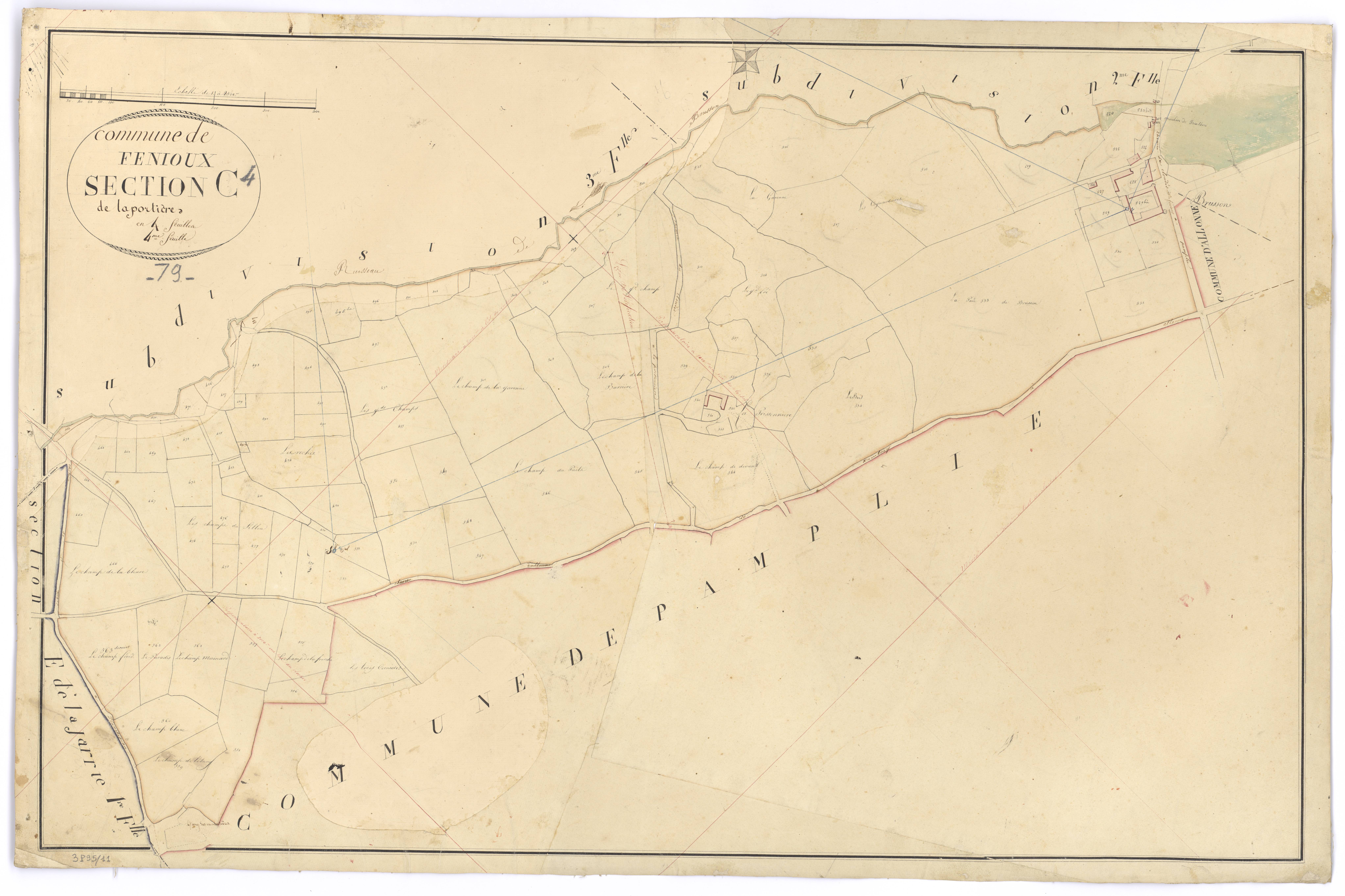 Fenioux - FRAD079_CADASTRE_NAPOLEONIEN Section C4 dite de la Portière 