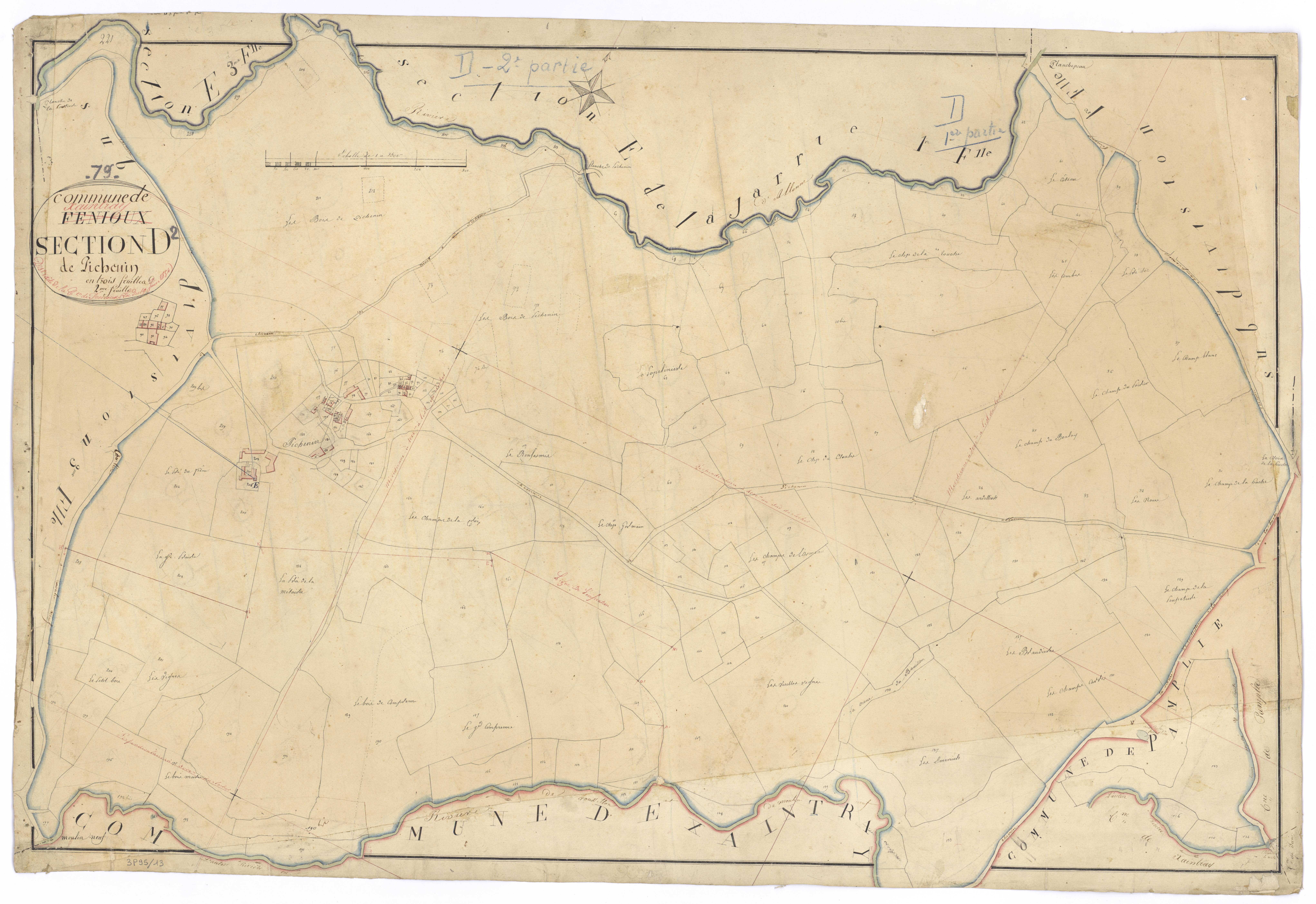 Fenioux - FRAD079_CADASTRE_NAPOLEONIEN Section D2 dite de Pichenin 