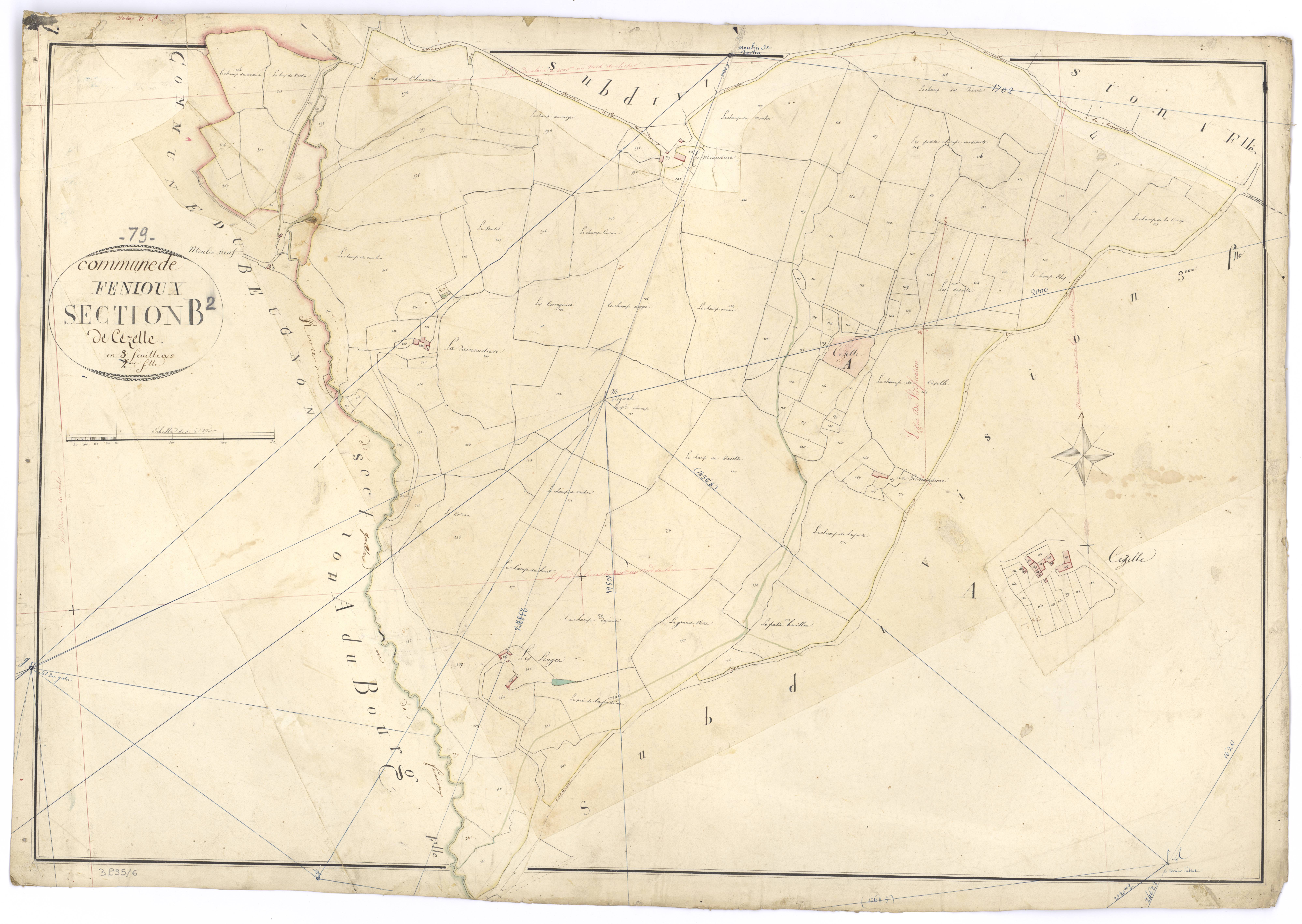Fenioux - FRAD079_CADASTRE_NAPOLEONIEN Section B2 dite de Cézelle 
