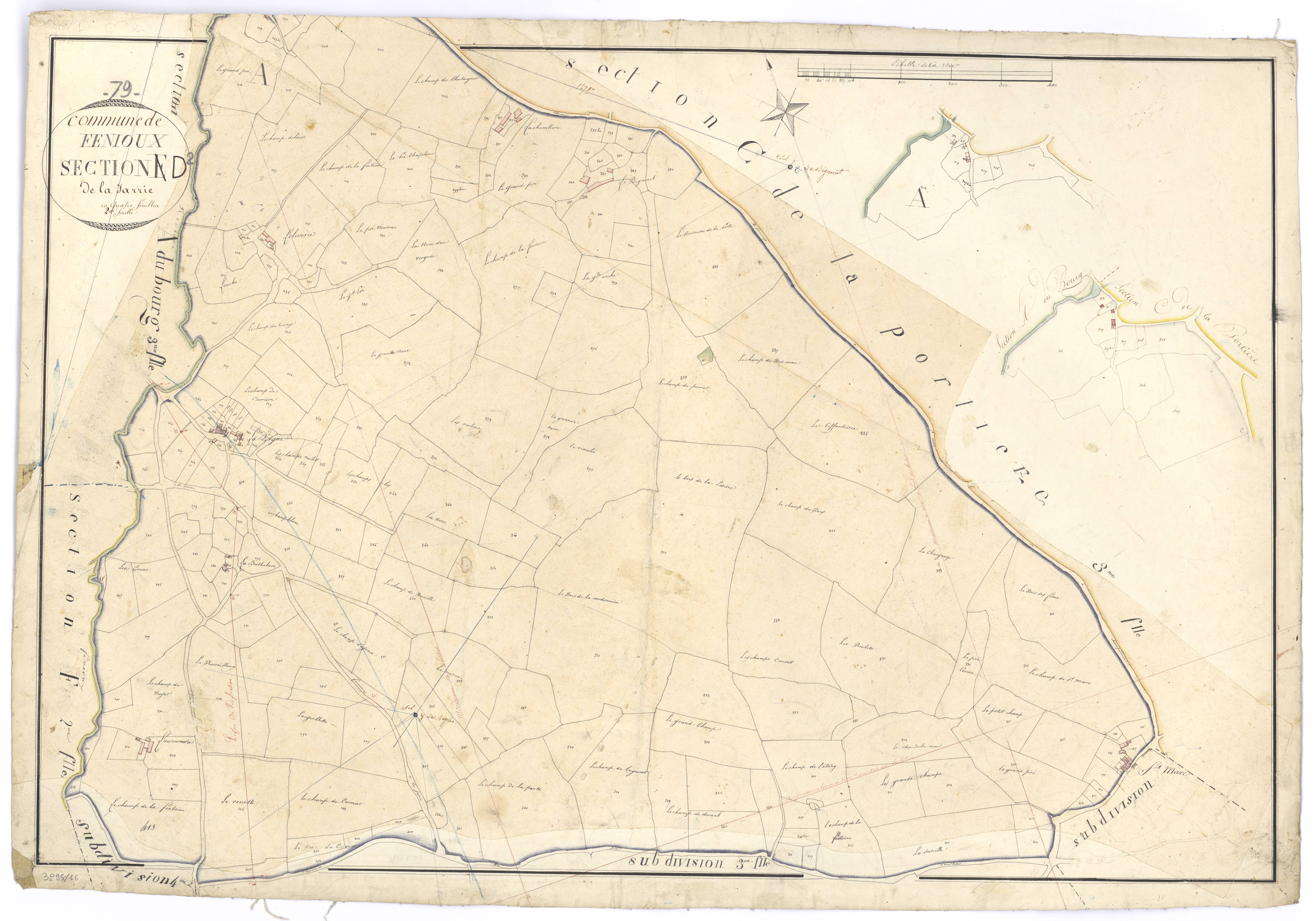 Fenioux - FRAD079_CADASTRE_NAPOLEONIEN Section E2 dite de la Jarrie 