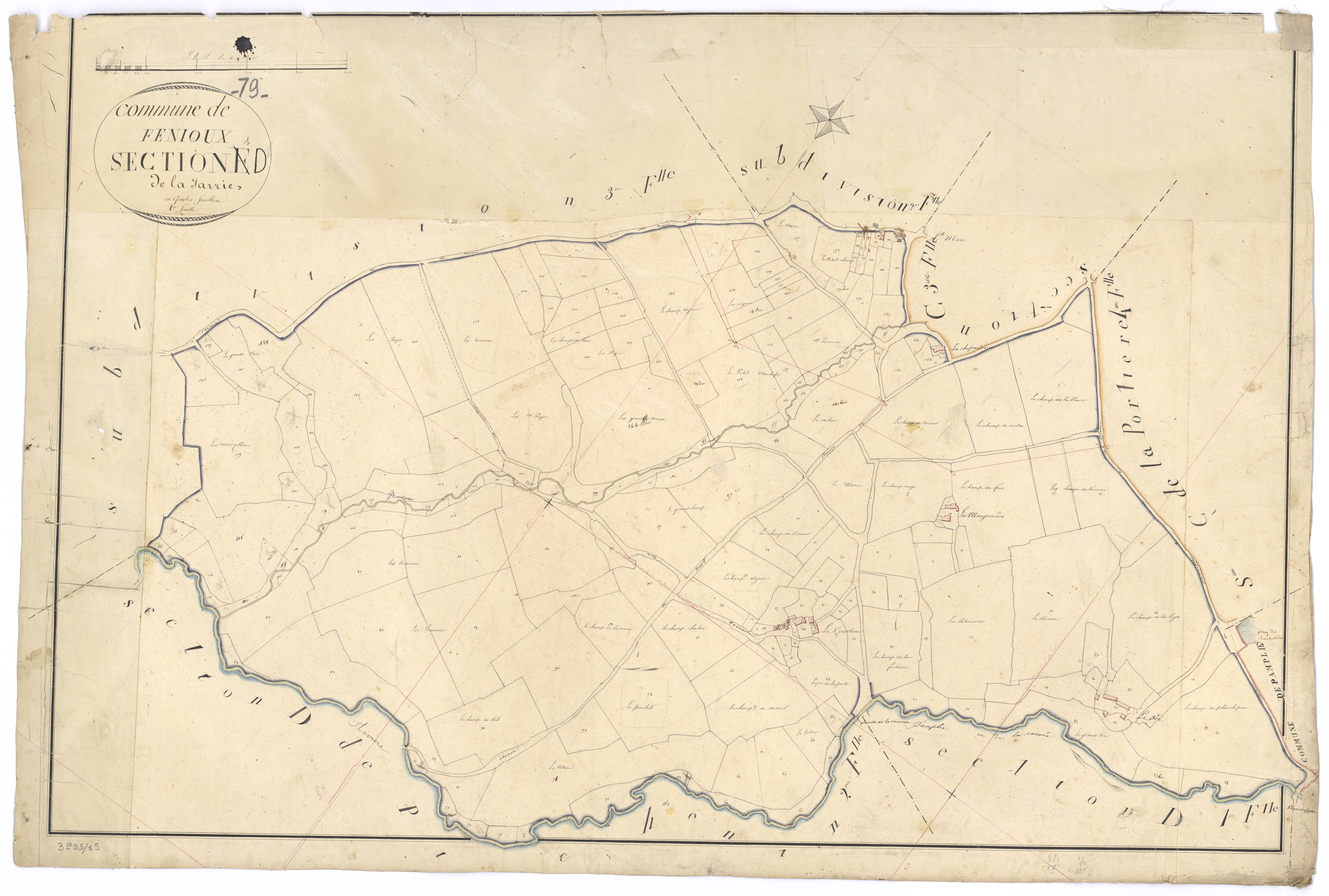 Fenioux - FRAD079_CADASTRE_NAPOLEONIEN Section E1 dite de la Jarrie 