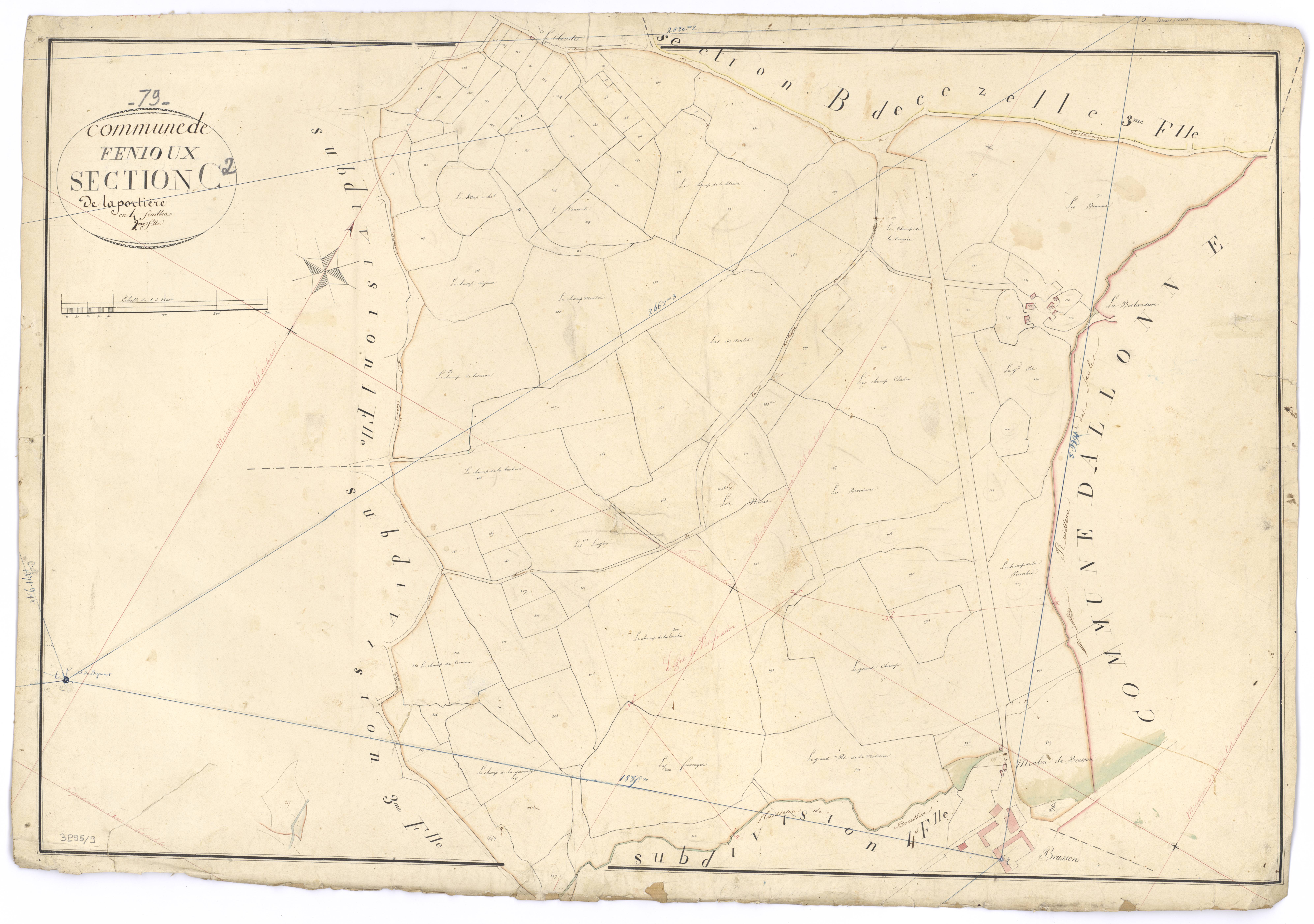 Fenioux - FRAD079_CADASTRE_NAPOLEONIEN Section C2 dite de la Portière 