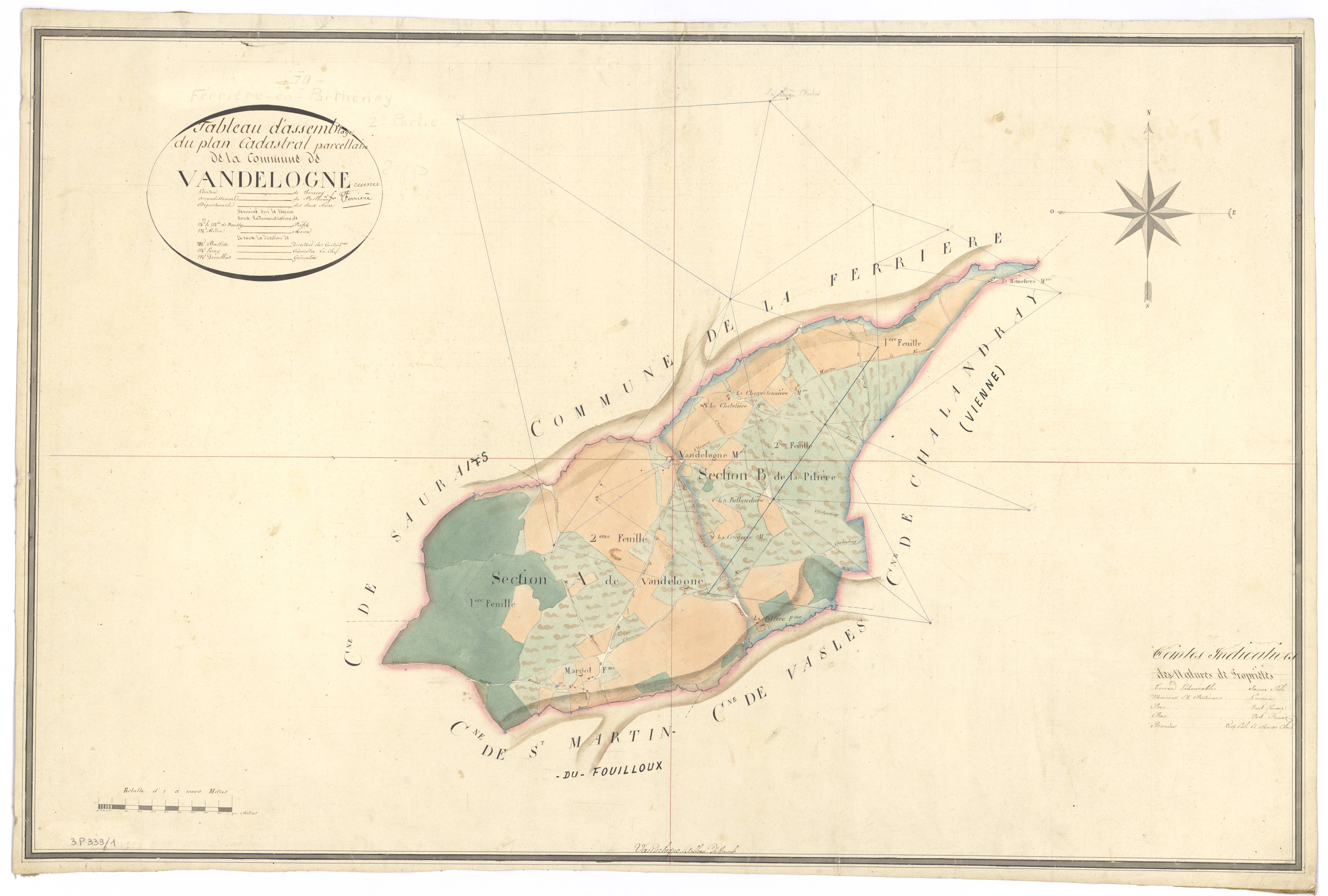 La Ferrière-en-Parthenay - FRAD079_CADASTRE_NAPOLEONIEN Tableau d'assemblage 