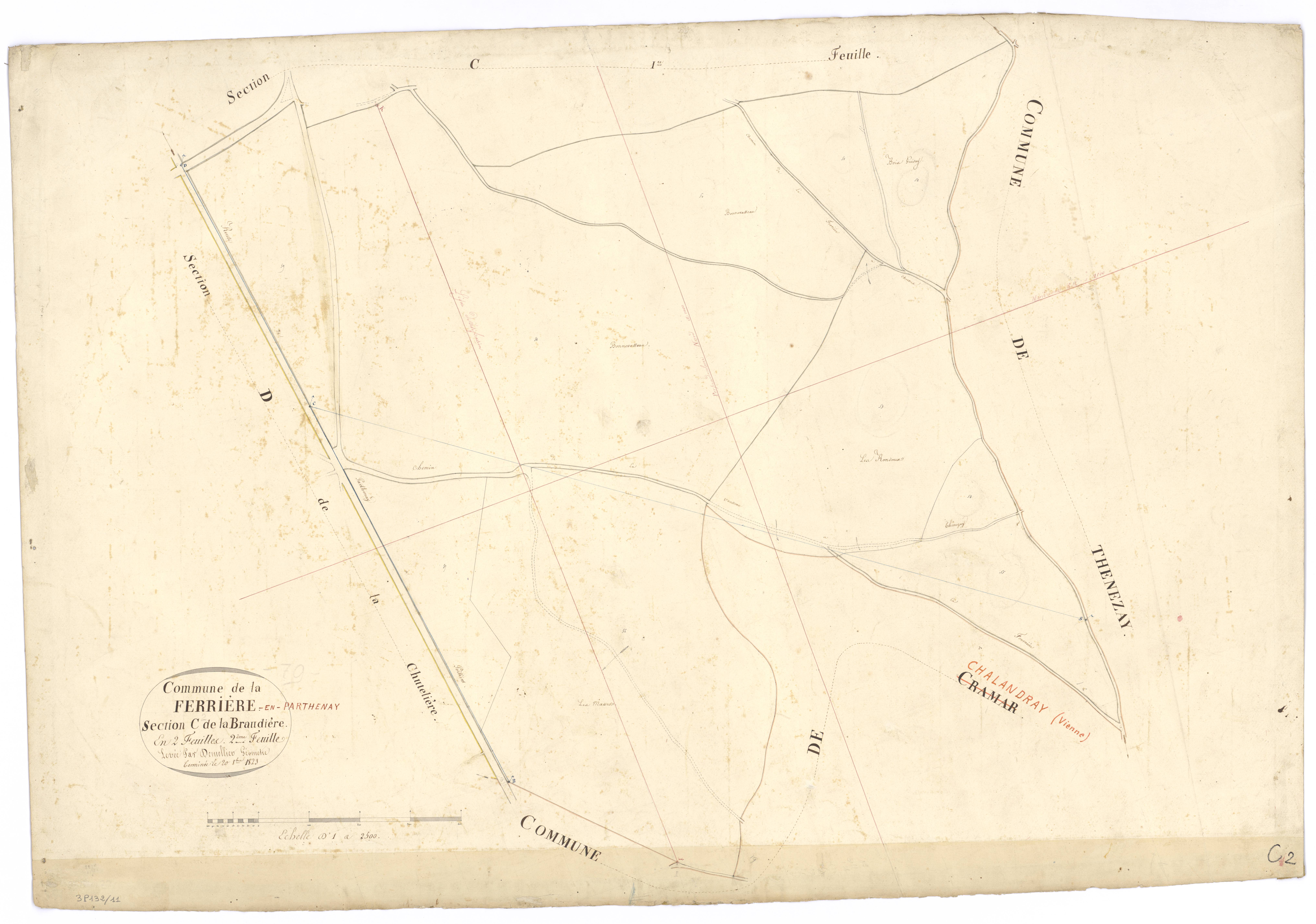 La Ferrière-en-Parthenay - FRAD079_CADASTRE_NAPOLEONIEN Section C2 dite de la Braudière 