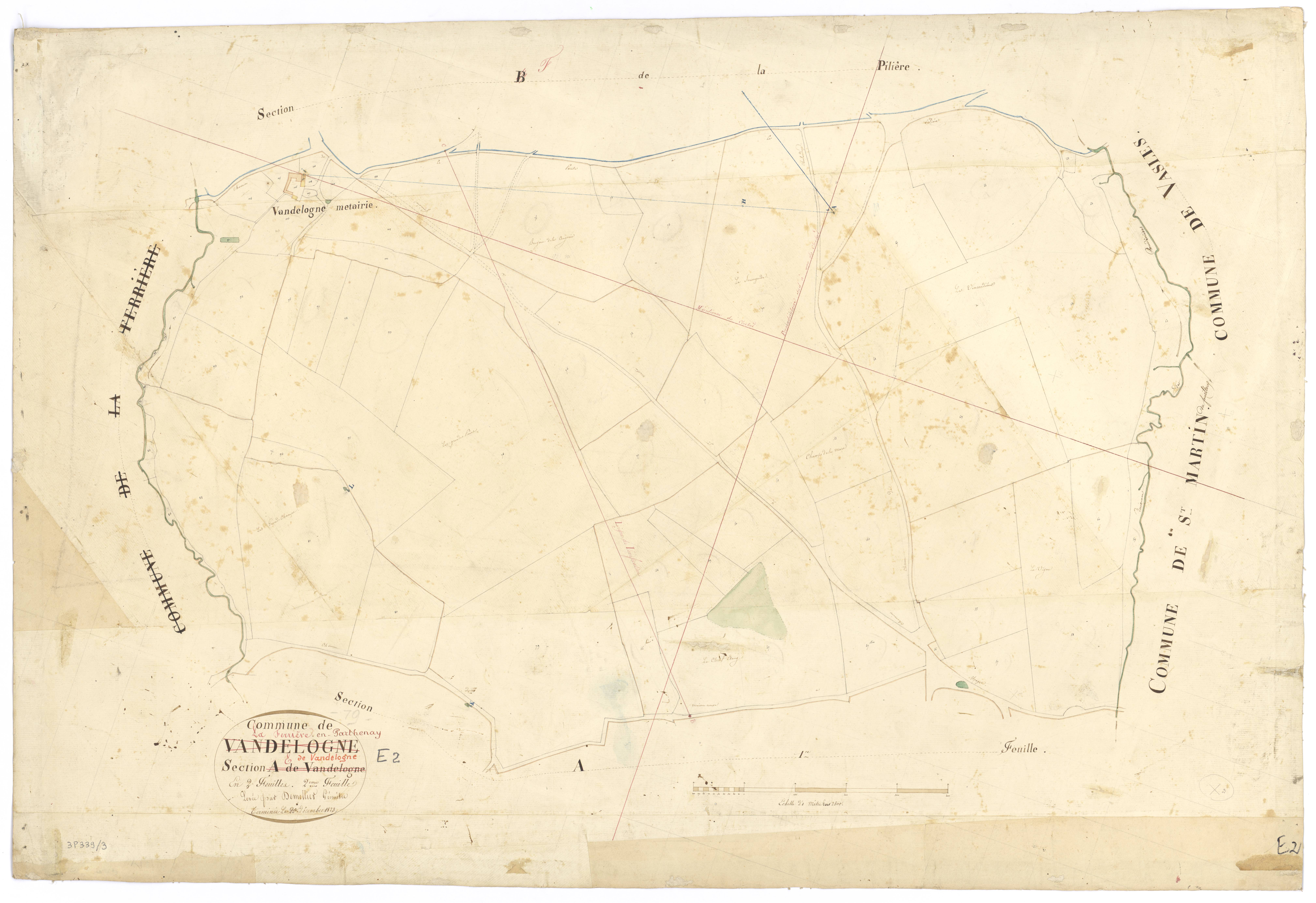 La Ferrière-en-Parthenay - FRAD079_CADASTRE_NAPOLEONIEN Section E2 dite de Vandelogne
