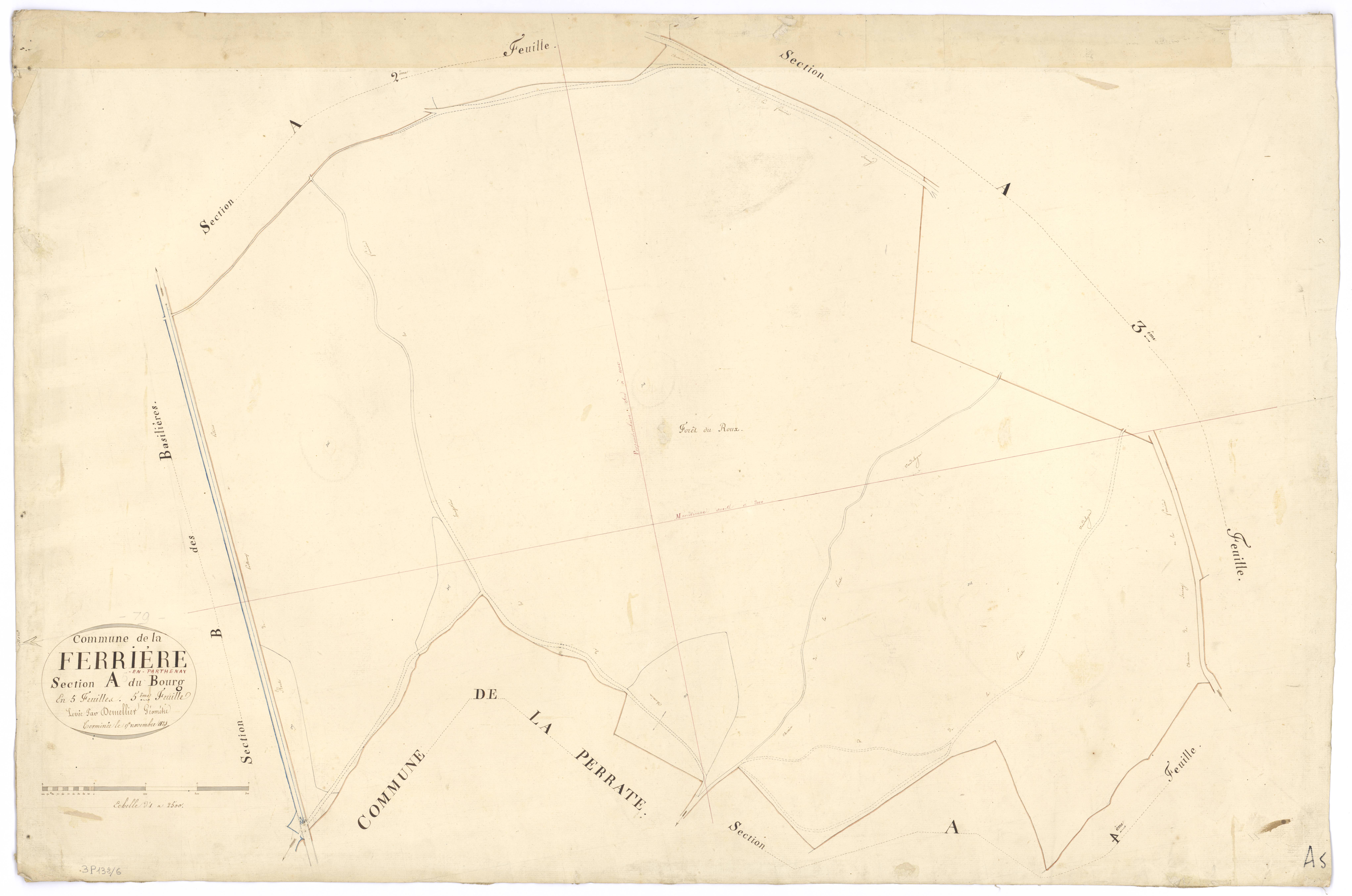 La Ferrière-en-Parthenay - FRAD079_CADASTRE_NAPOLEONIEN Section A5 dite du Bourg 