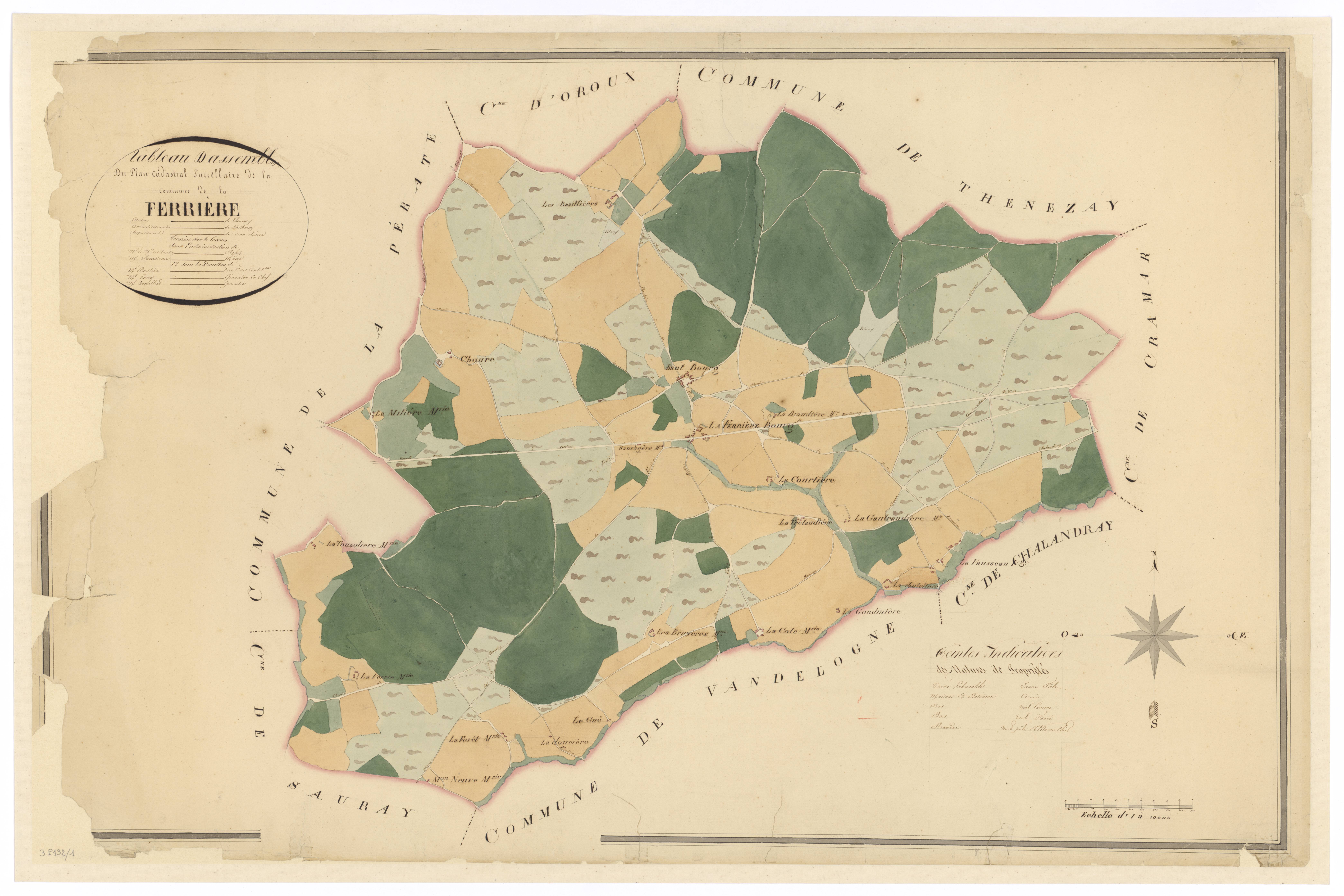 La Ferrière-en-Parthenay - FRAD079_CADASTRE_NAPOLEONIEN Tableau d'assemblage 