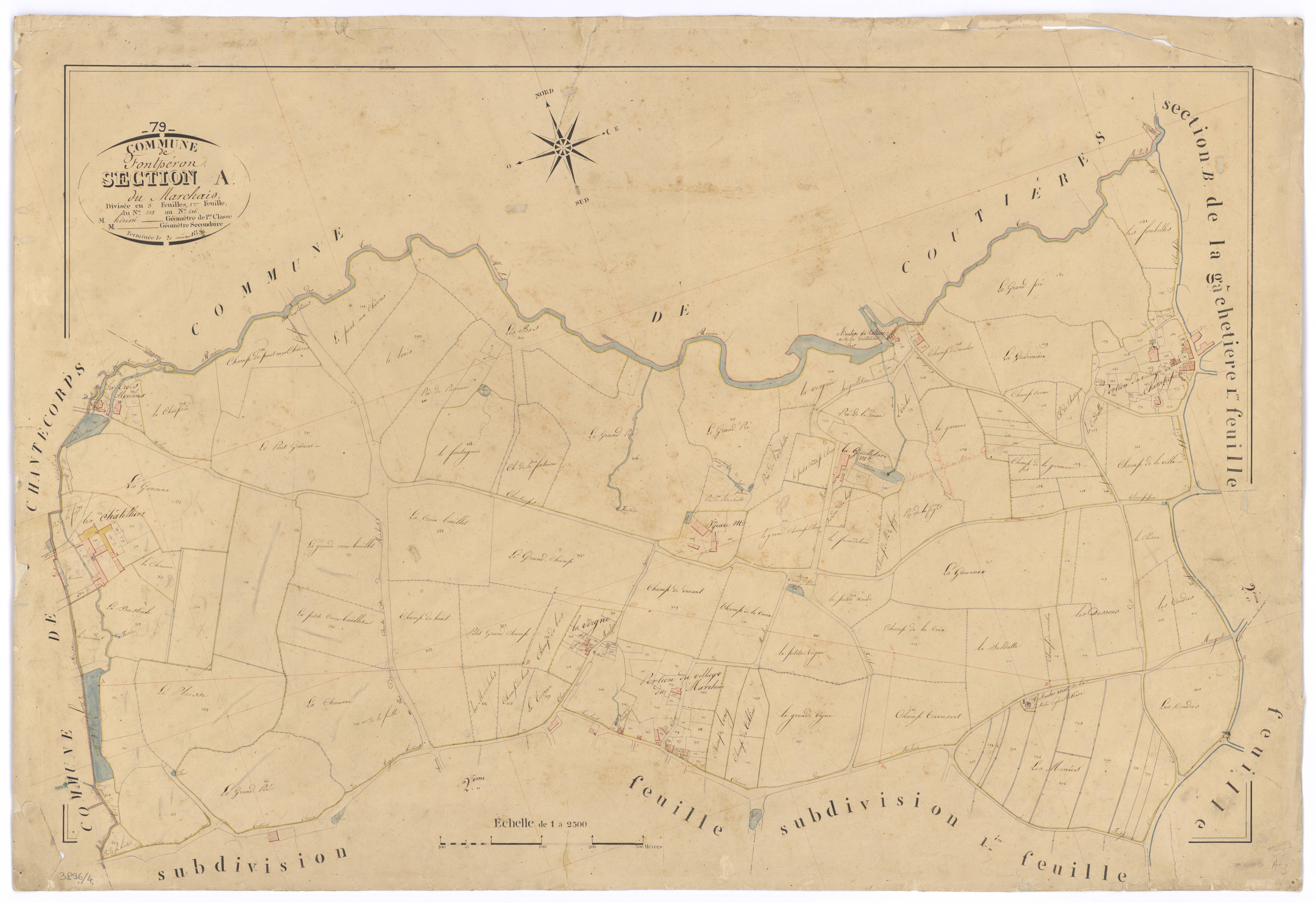 Fomperron - FRAD079_CADASTRE_NAPOLEONIEN Section A3 dite du Marchais 