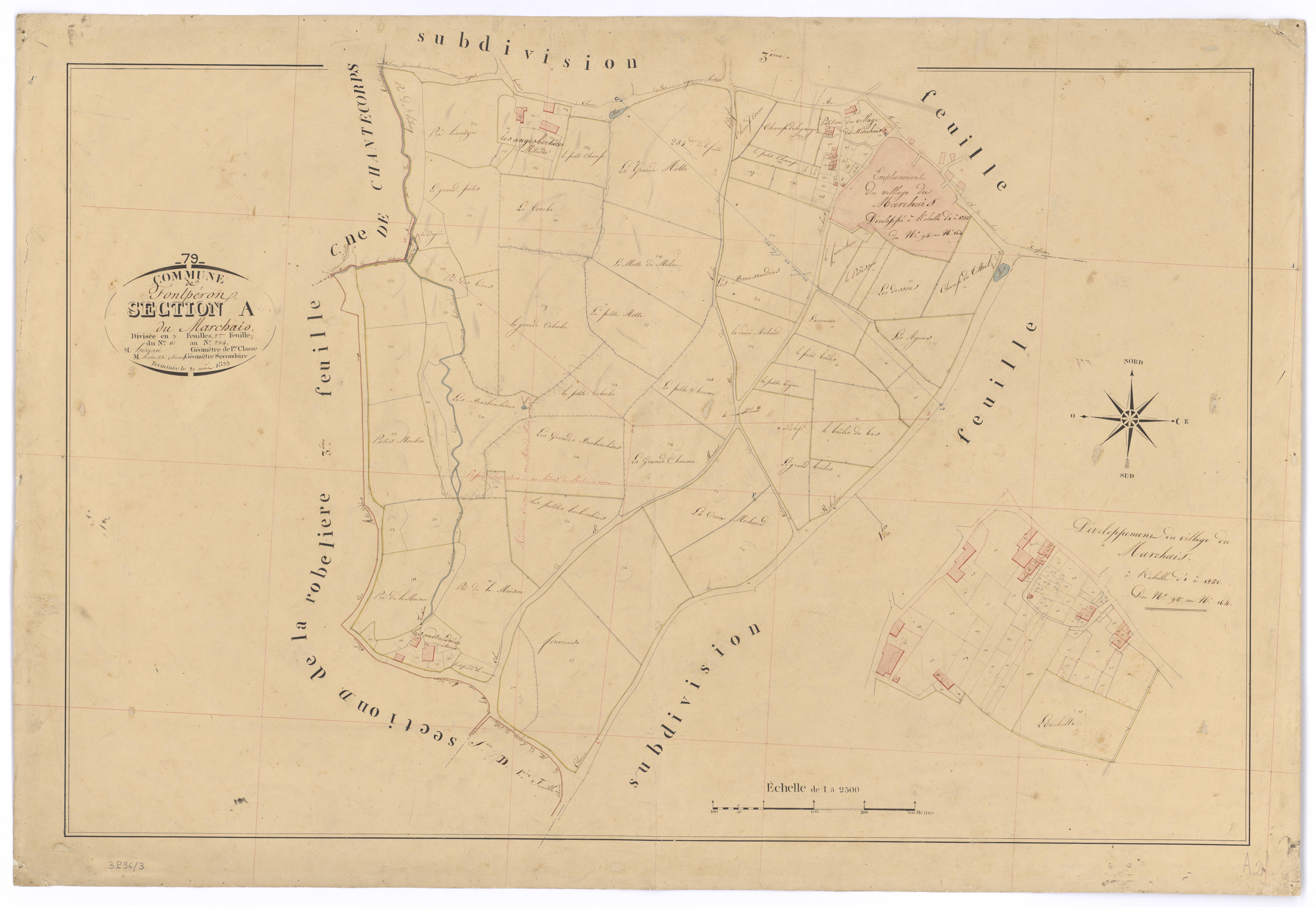 Fomperron - FRAD079_CADASTRE_NAPOLEONIEN Section A2 dite du Marchais 