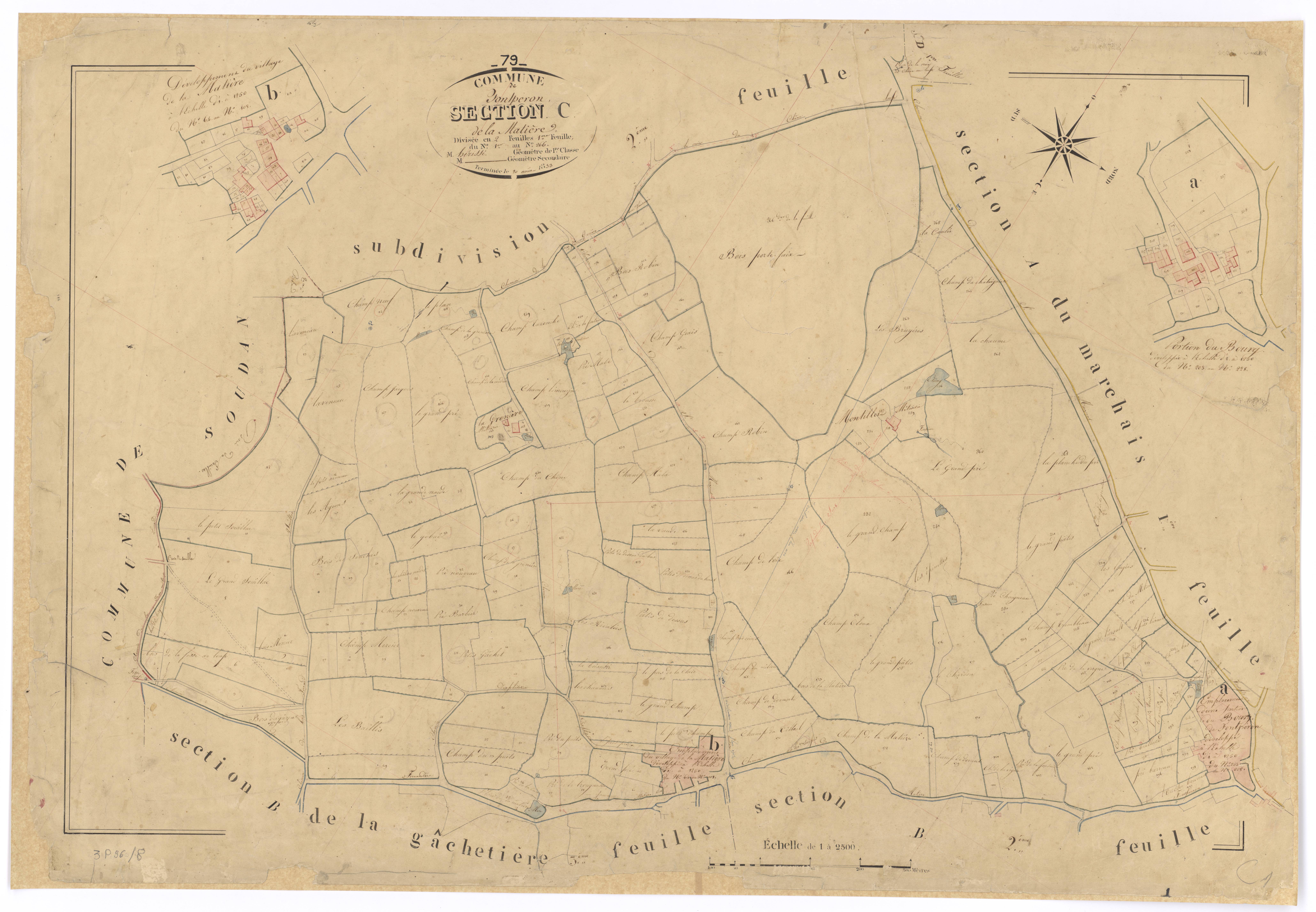 Fomperron - FRAD079_CADASTRE_NAPOLEONIEN Section C1 dite de la Malière 