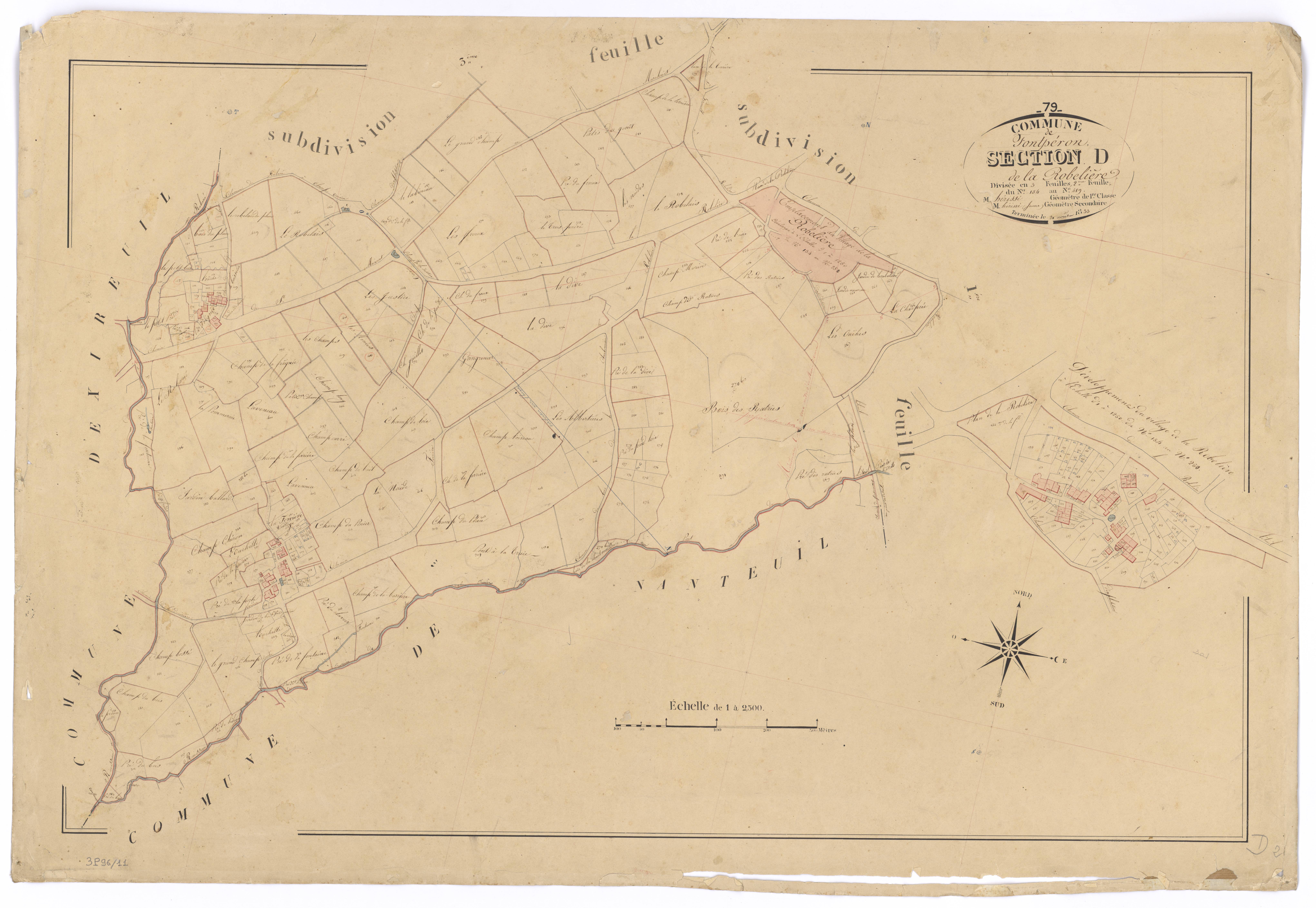Fomperron - FRAD079_CADASTRE_NAPOLEONIEN Section D2 dite de la Robelière 