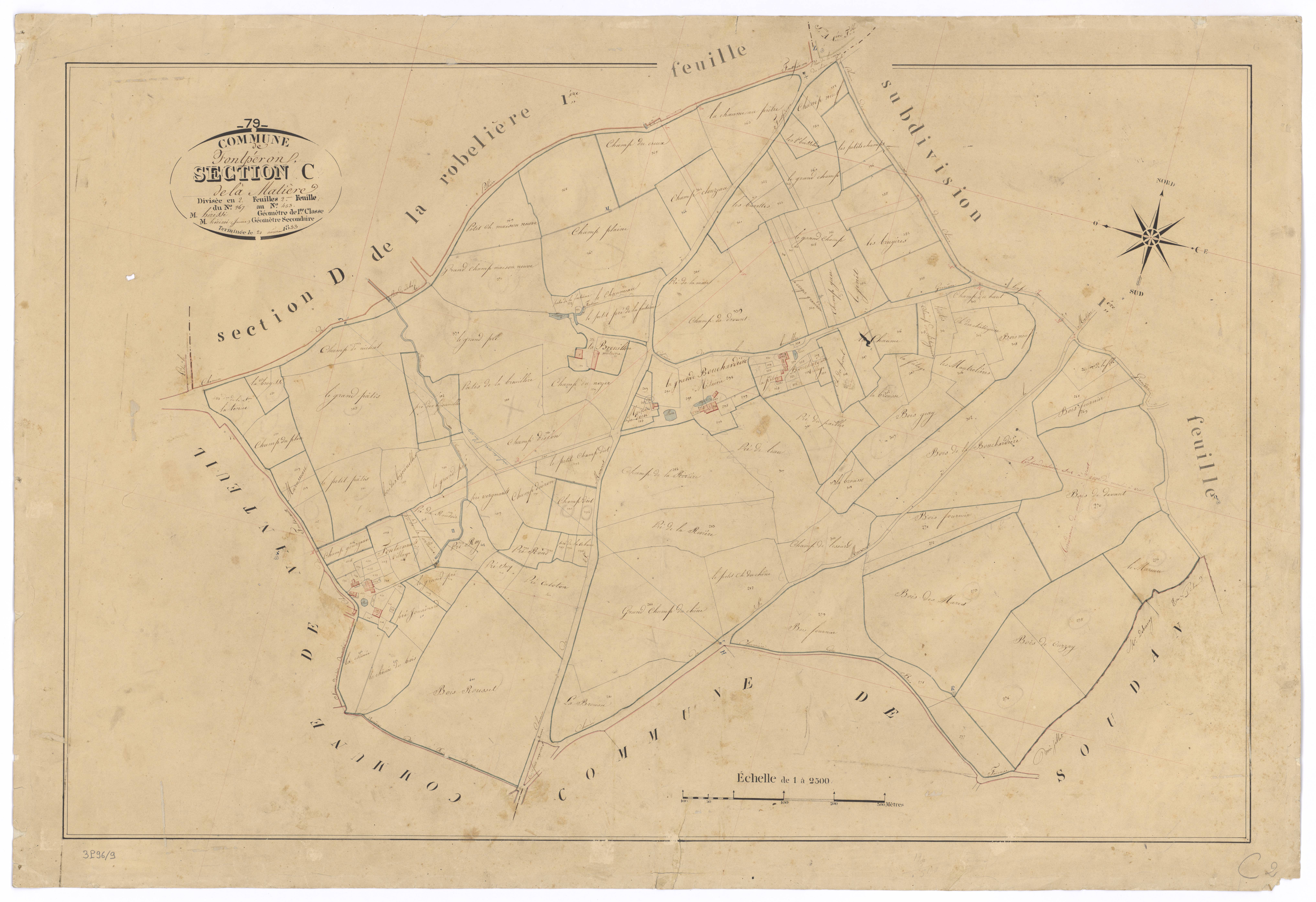 Fomperron - FRAD079_CADASTRE_NAPOLEONIEN Section C2 dite de la Malière 