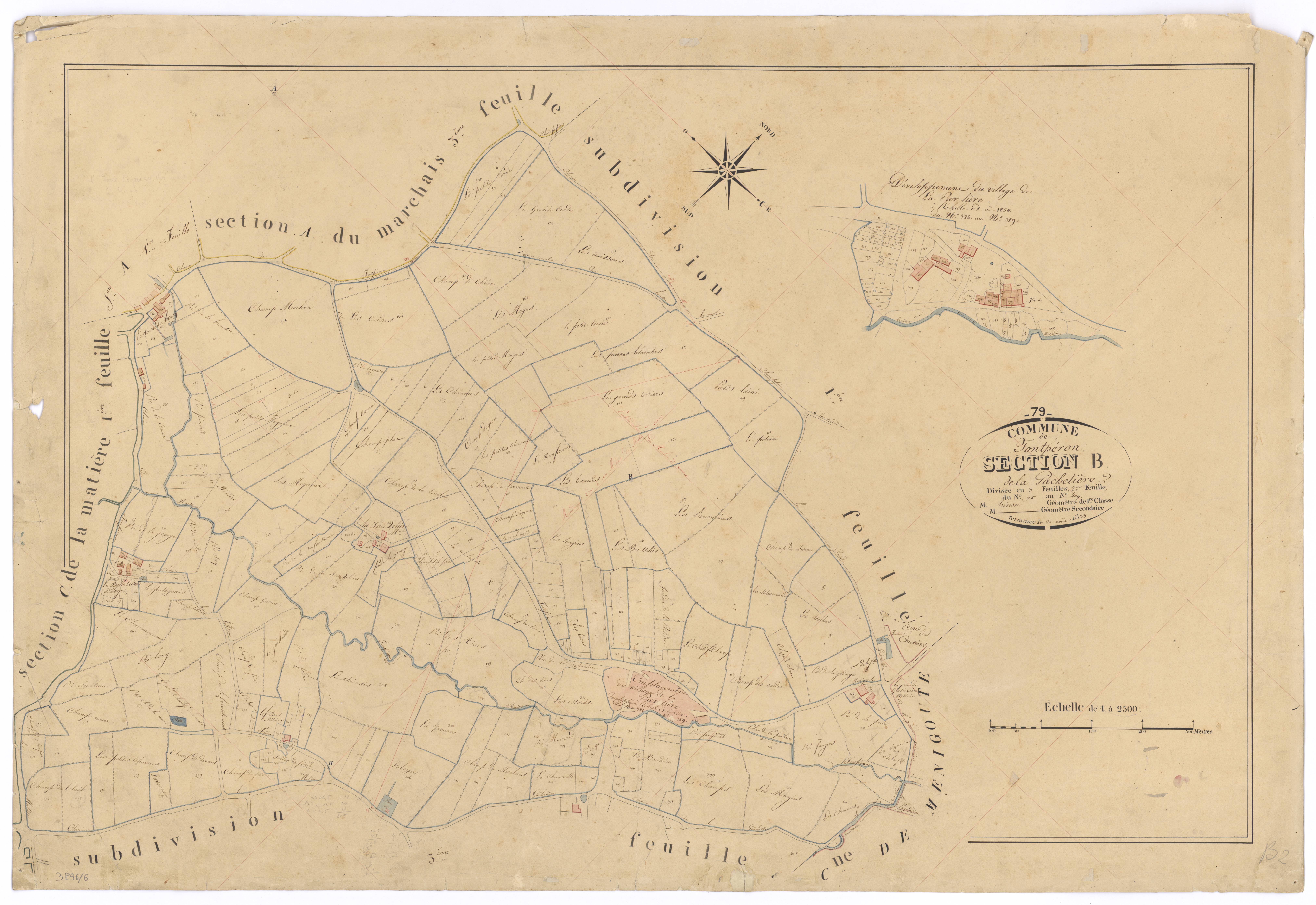 Fomperron - FRAD079_CADASTRE_NAPOLEONIEN Section B2 dite de la Gãchetière 