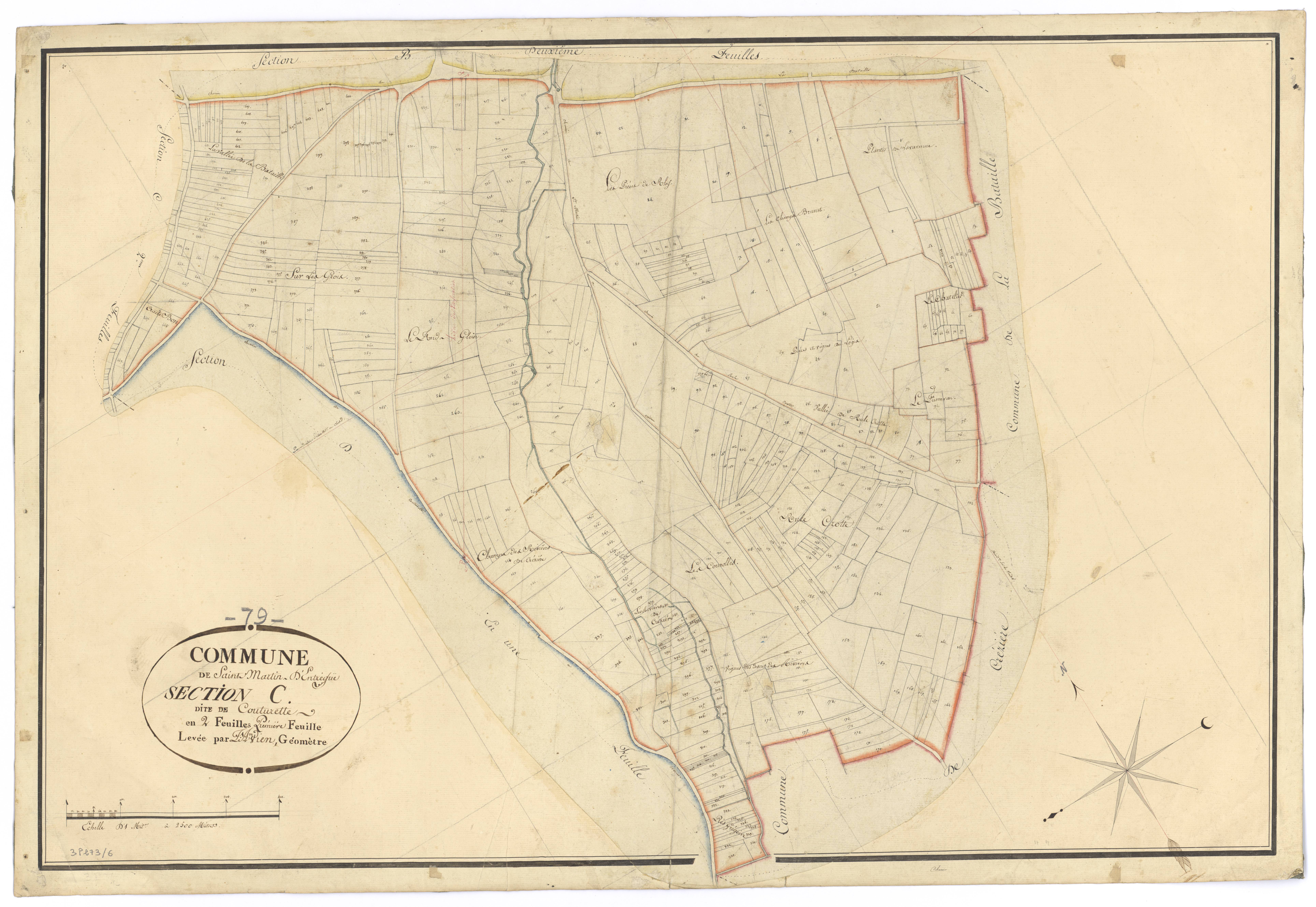 Fontenille-Saint-Martin-d'Entraigues - FRAD079_CADASTRE_NAPOLEONIEN Section C1 dite de Couturette 
