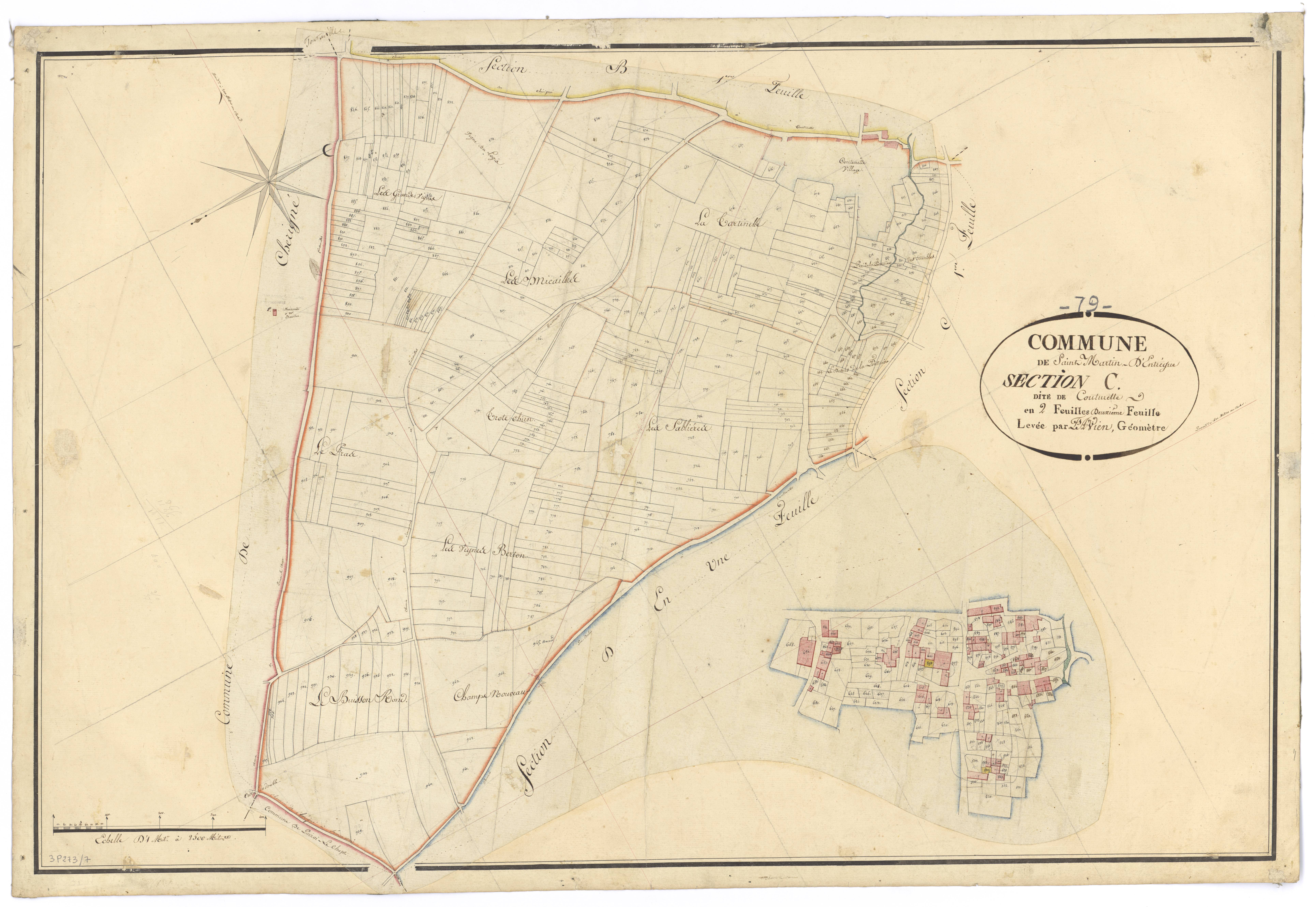 Fontenille-Saint-Martin-d'Entraigues - FRAD079_CADASTRE_NAPOLEONIEN Section C2 dite de Couturette 